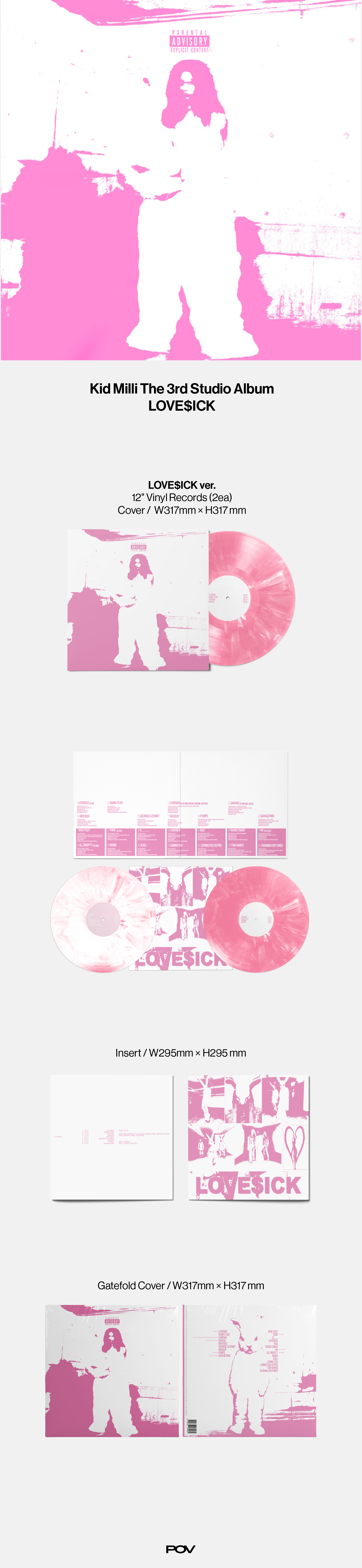 KID MILLI - LOVE$ICK (2LP)