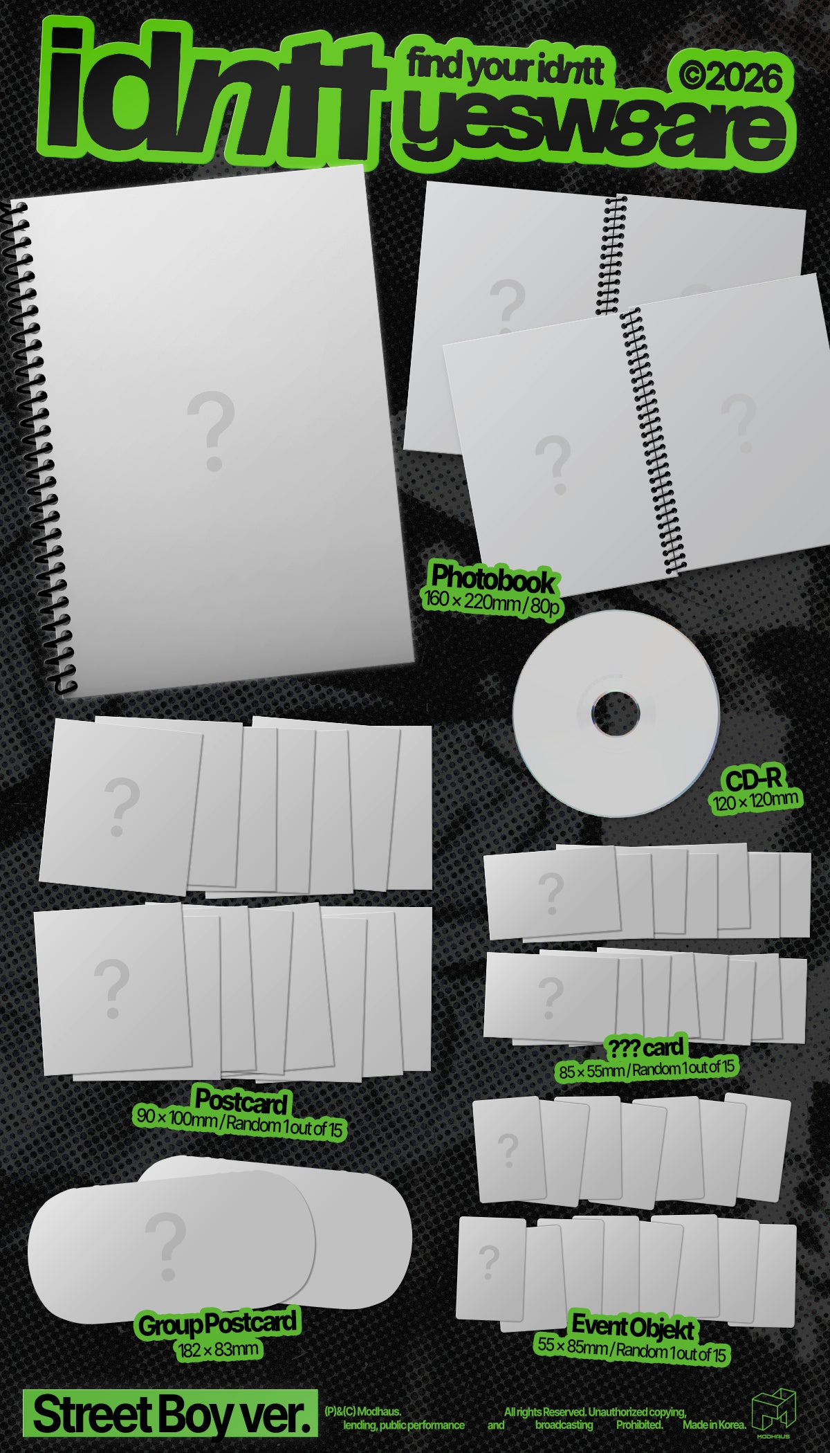 [PRE-ORDER] IDNTT - MINI ALBUM [YESWEARE]