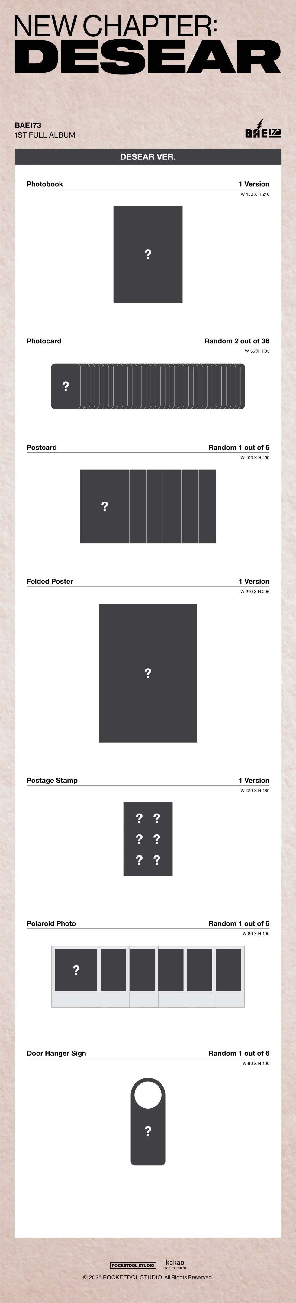 [PRE-ORDER] BAE173 - 1ST FULL ALBUM [NEW CHAPTER : DESEAR] (ELSE VER.)