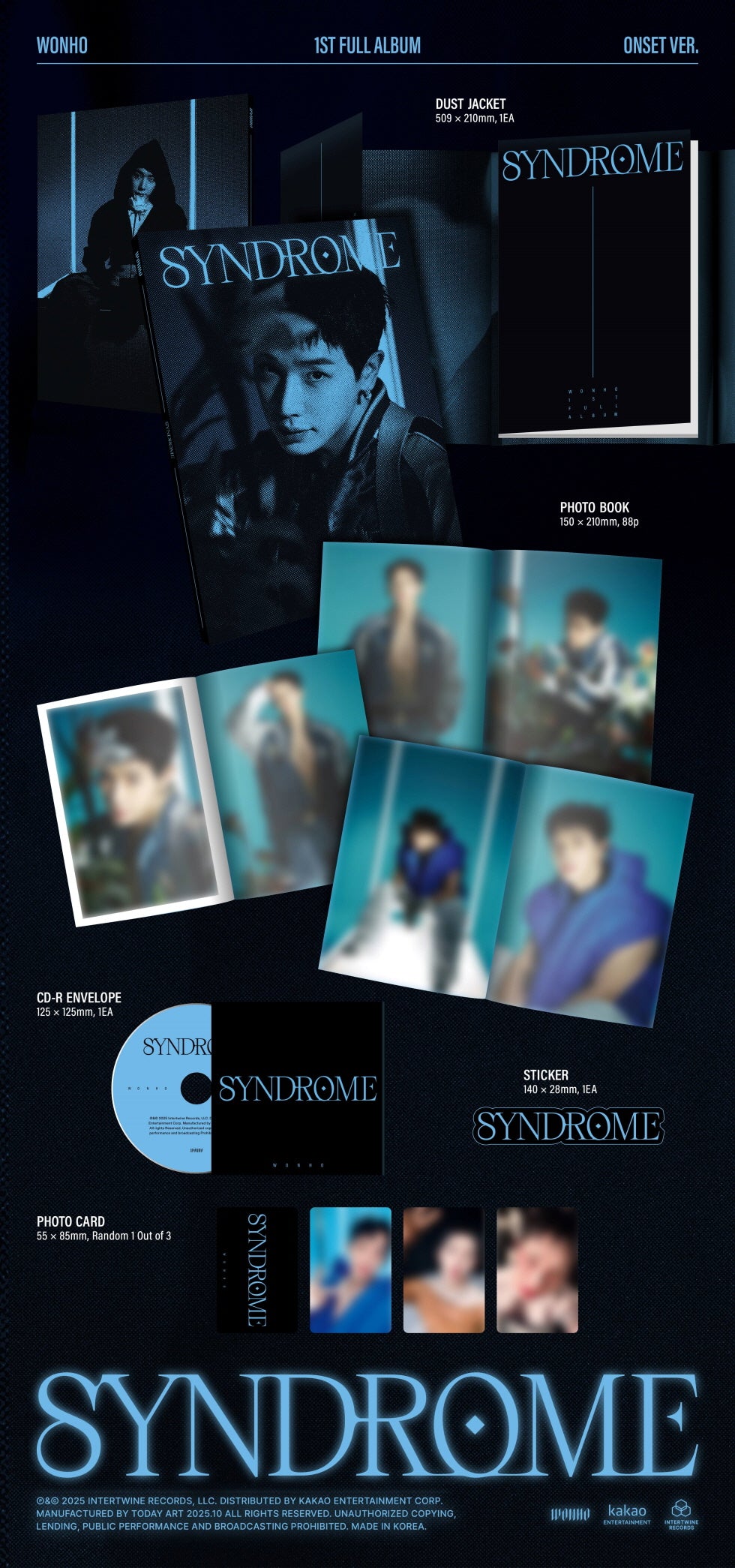 WONHO (MonstaX) - 1ST FULL ALBUM [SYNDROME]