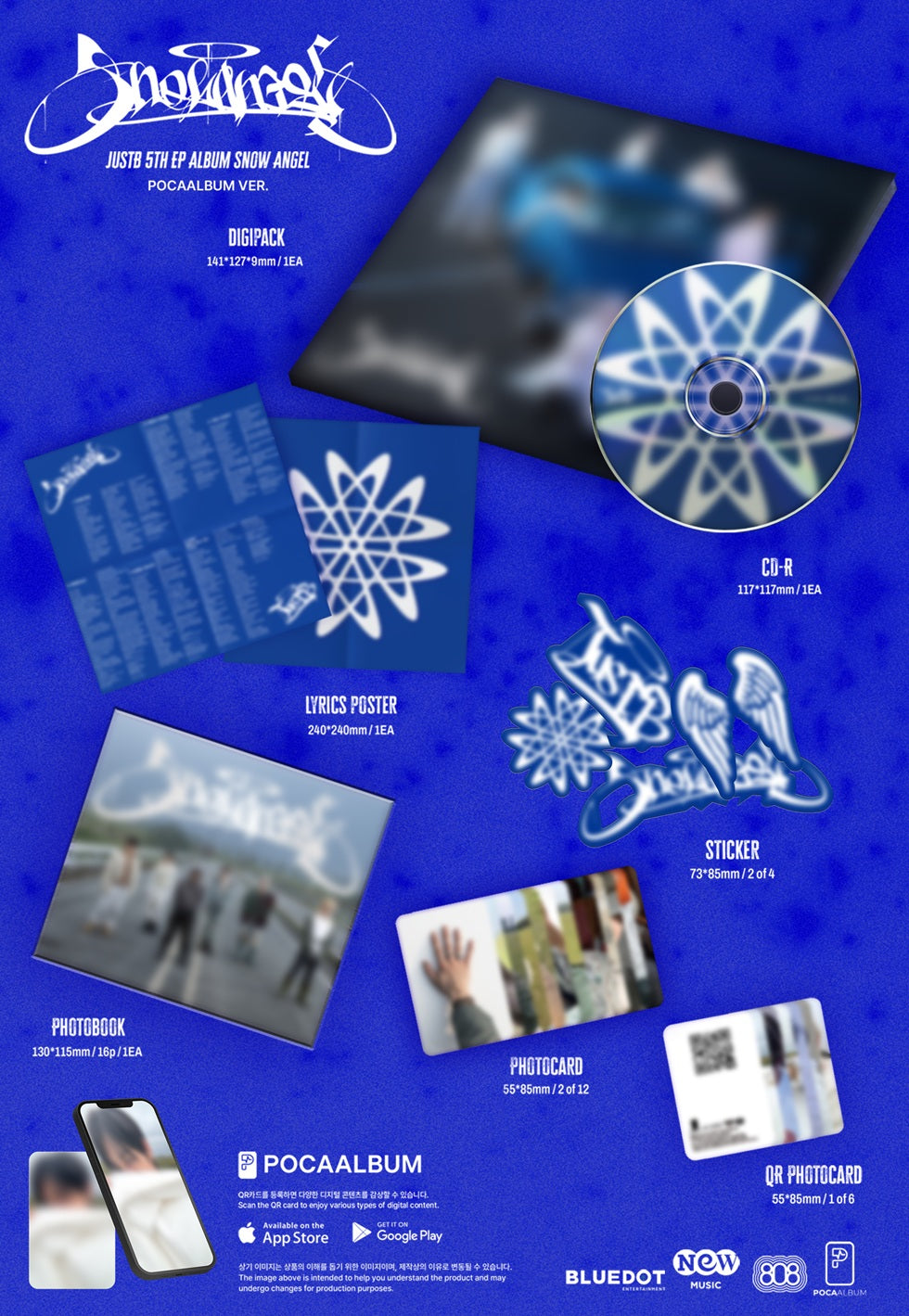 [PRE-ORDER] JUST B - 5TH MINI ALBUM [SNOW ANGEL] (POCCAALBUM)