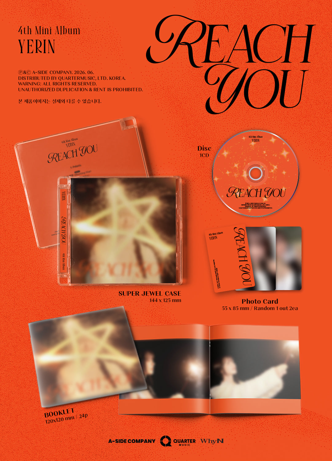 YERIN (GFRIEND) - 4TH MINI ALBUM [REACH YOU] JEWEL CASE VER.