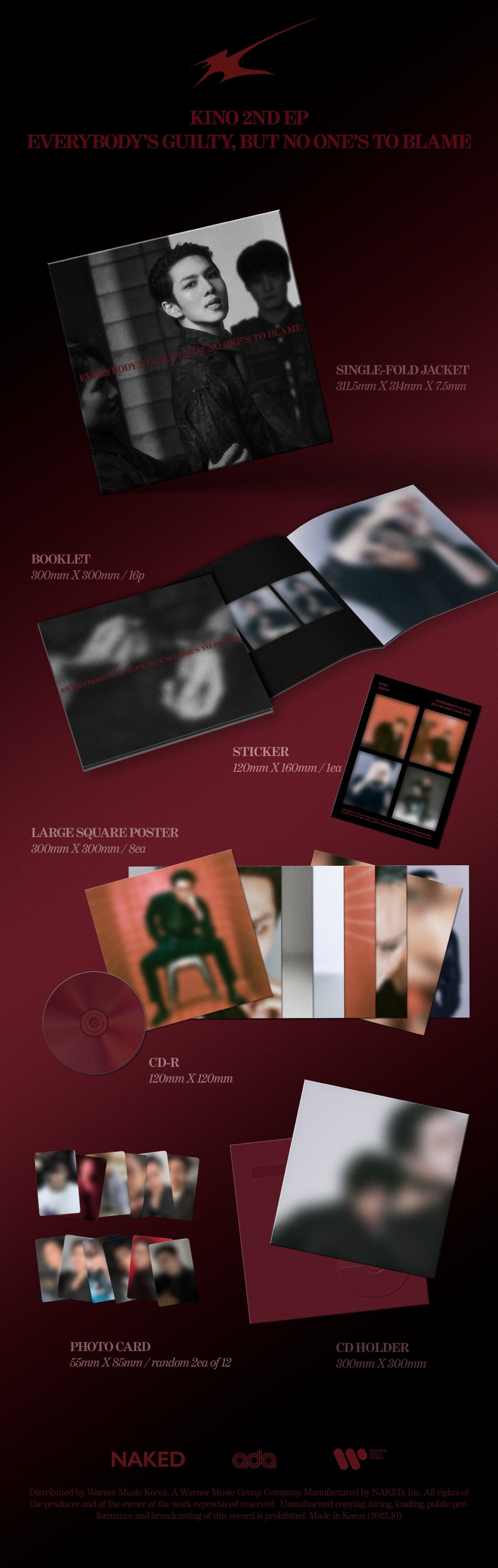 [PRE-ORDER] KINO - 2ND EP [EVERYBODY'S GUILTY, BUT NO ONE'S TO BLAME]
