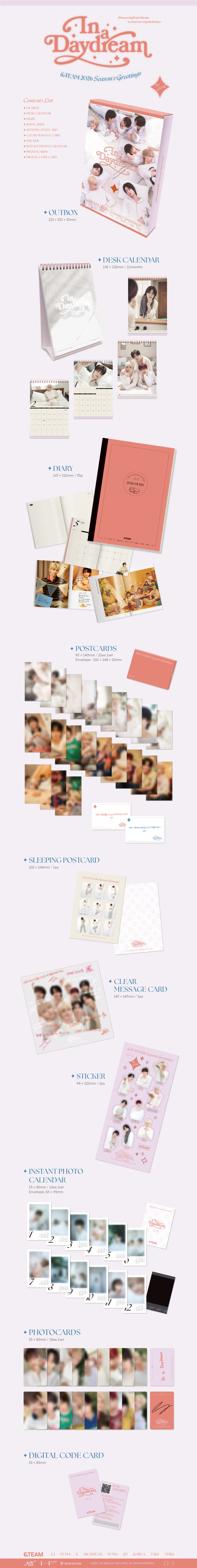 [PRE-ORDER] &TEAM - 2026 SEASON GREETINGS [IN A DAYDREAM]