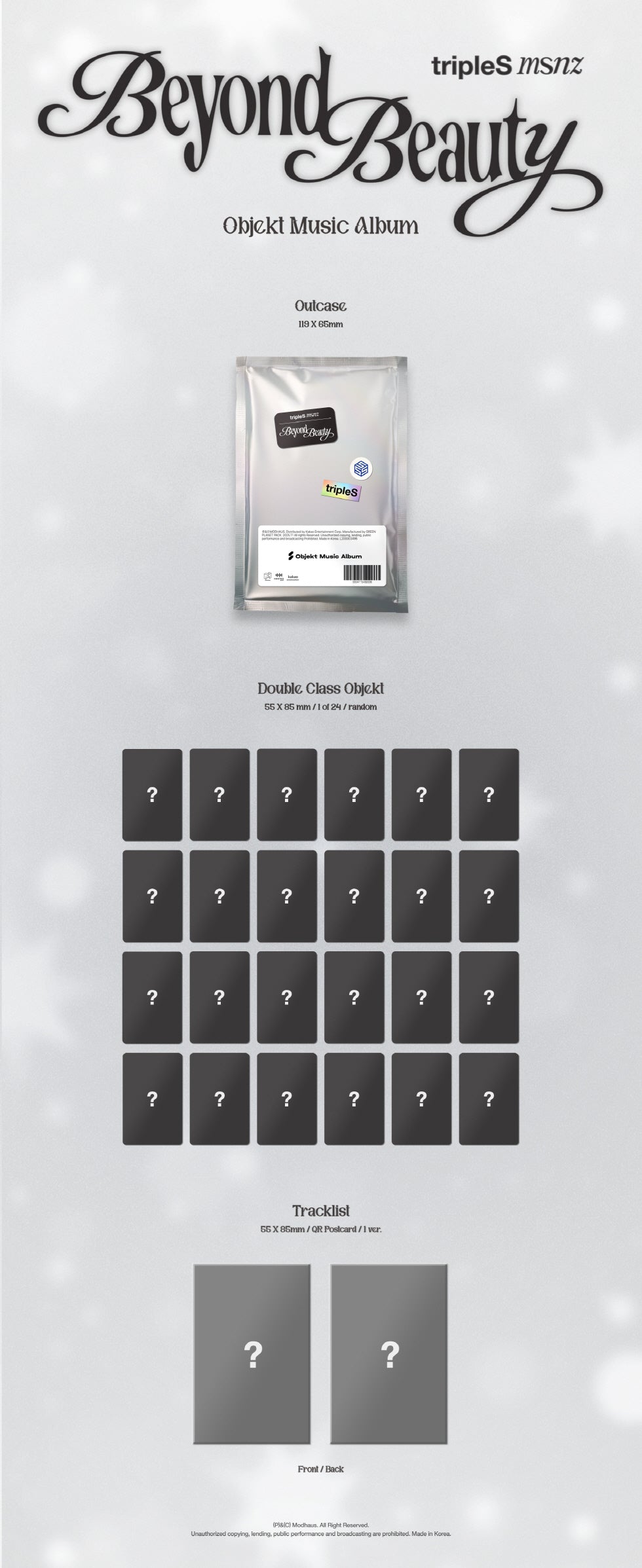 [PRE-ORDER] TRIPLES - MINI [MSNZ (BEYOND BEAUTY)] (OBJEKT MUSIC ALBUM VER.)