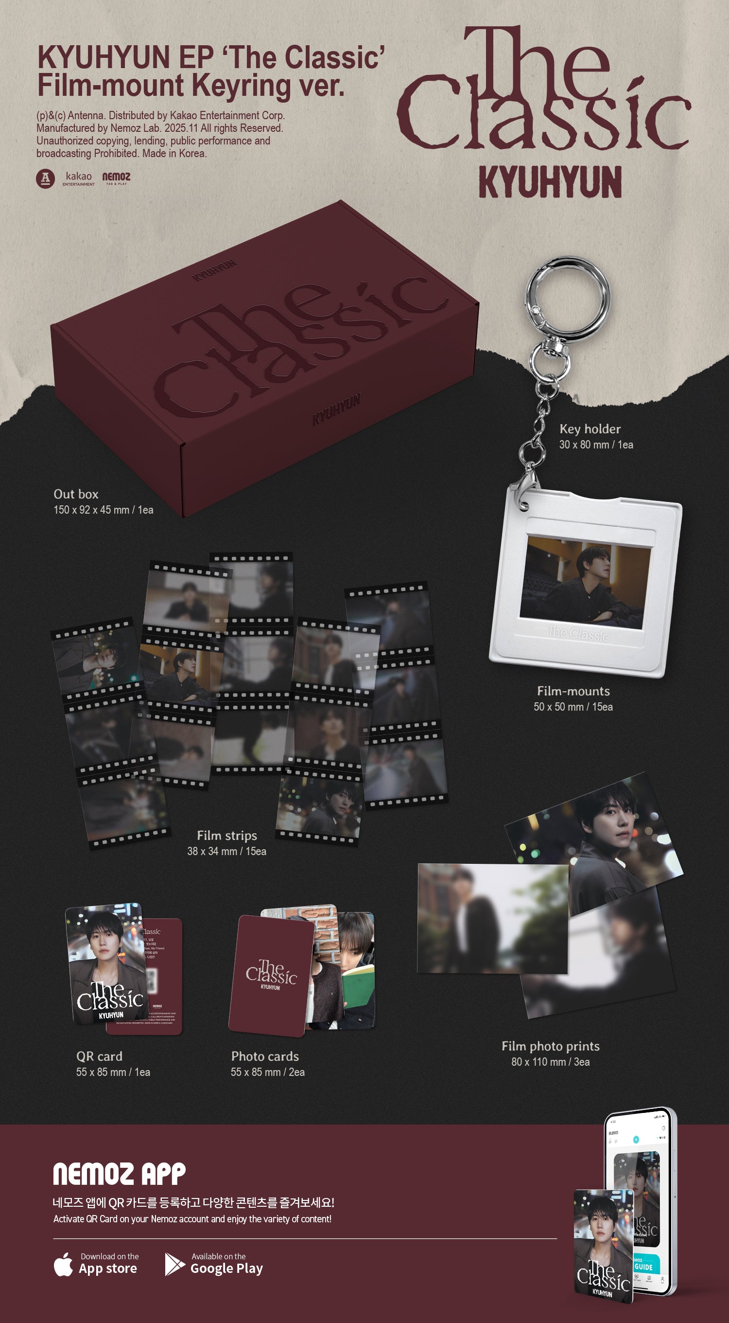 KYUHYUN (SUPER JUNIOR) - EP [THE CLASSIC] (FILM-MOUNT KEYRING VER.)