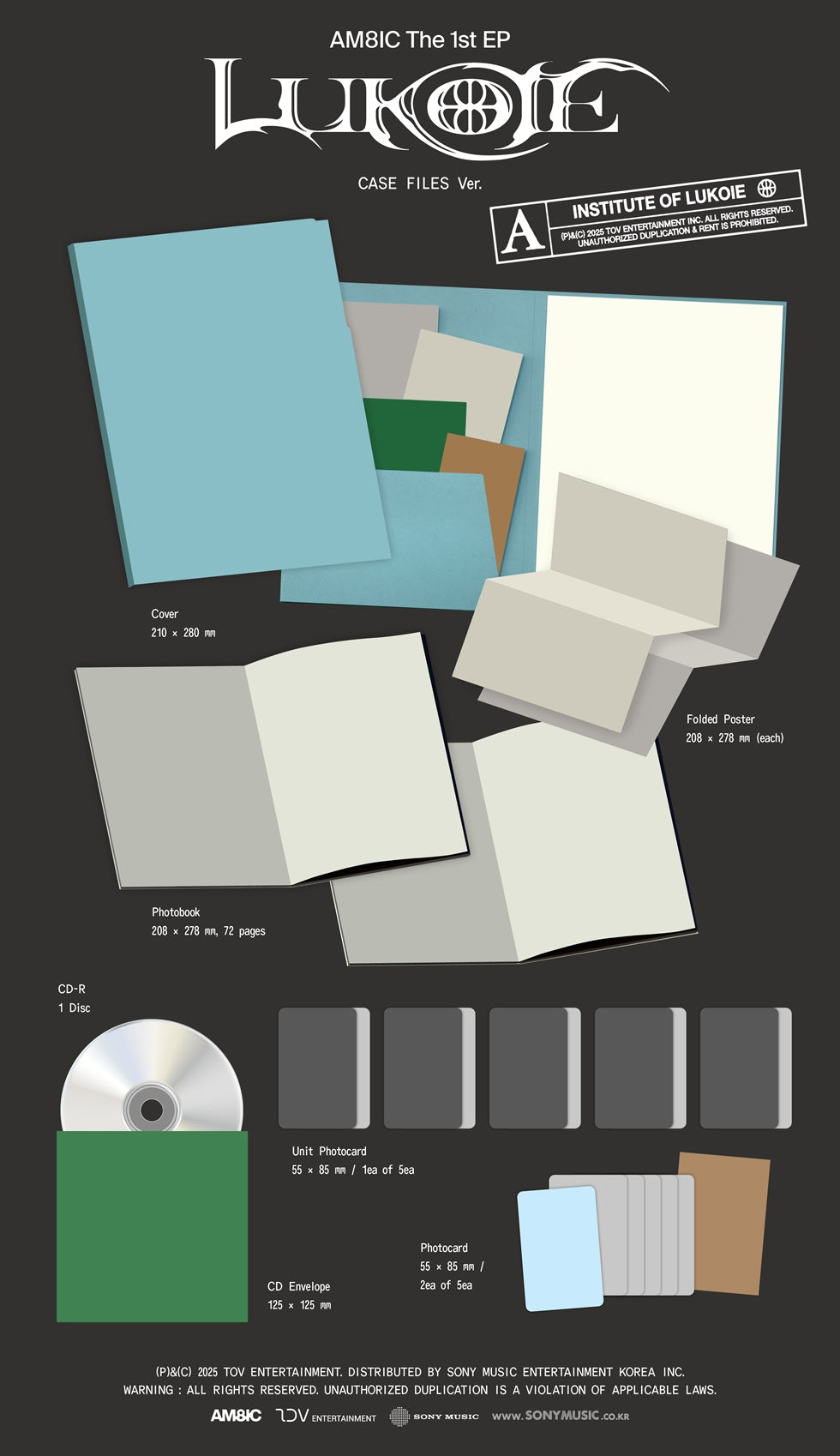 [PRE-ORDER] AM8IC - [LUKOIE] CASE FILES VER.