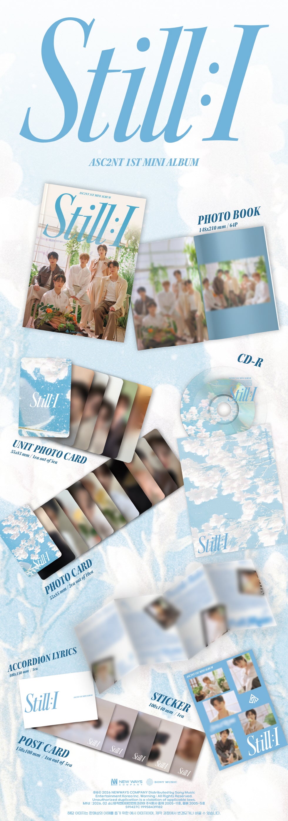 [PRE-ORDER] ASC2NT - 1ST MINI ALBUM [STILL : I]