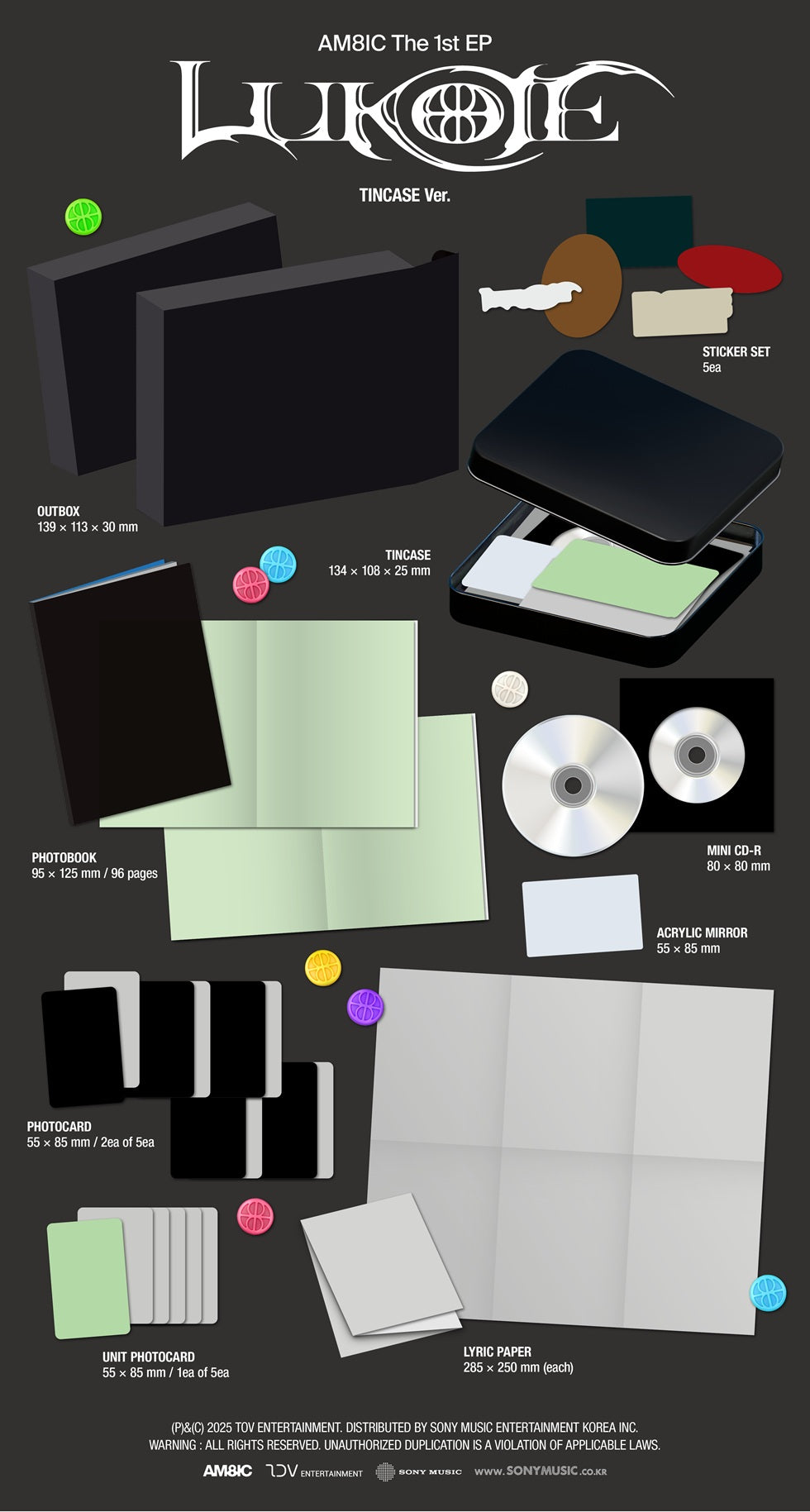 [PRE-ORDER] AM8IC - [LUKOIE] TINCASE VER.