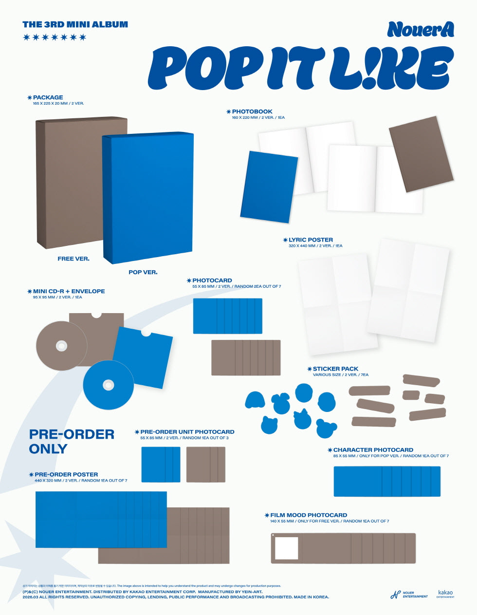 [PRE-ORDER] NOUERA - 3RD MINI ALBUM [POP IT LIKE]