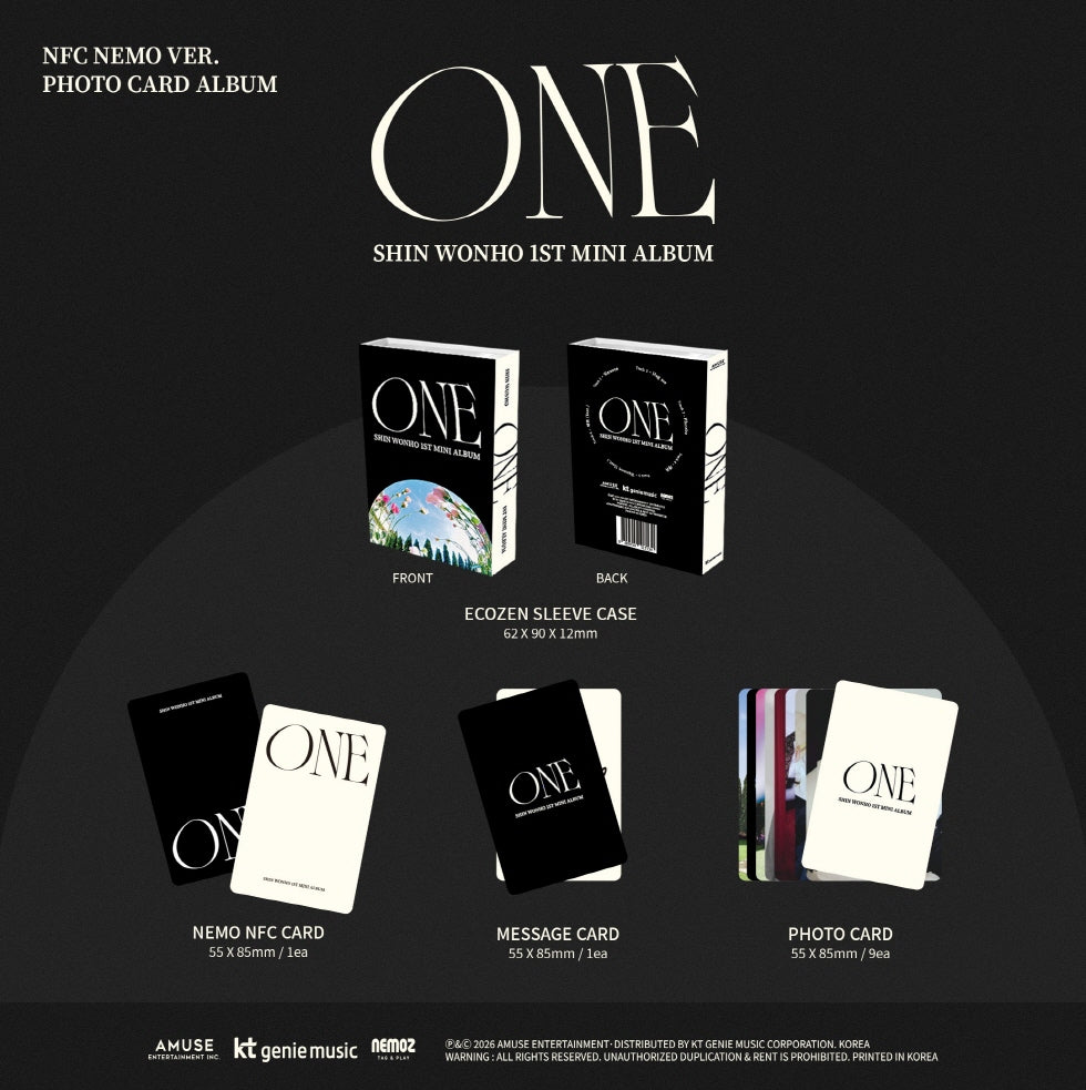 [PRE-ORDER] SHIN WON-HO - 1ST MINI ALBUM [ONE] (NEMO VER)