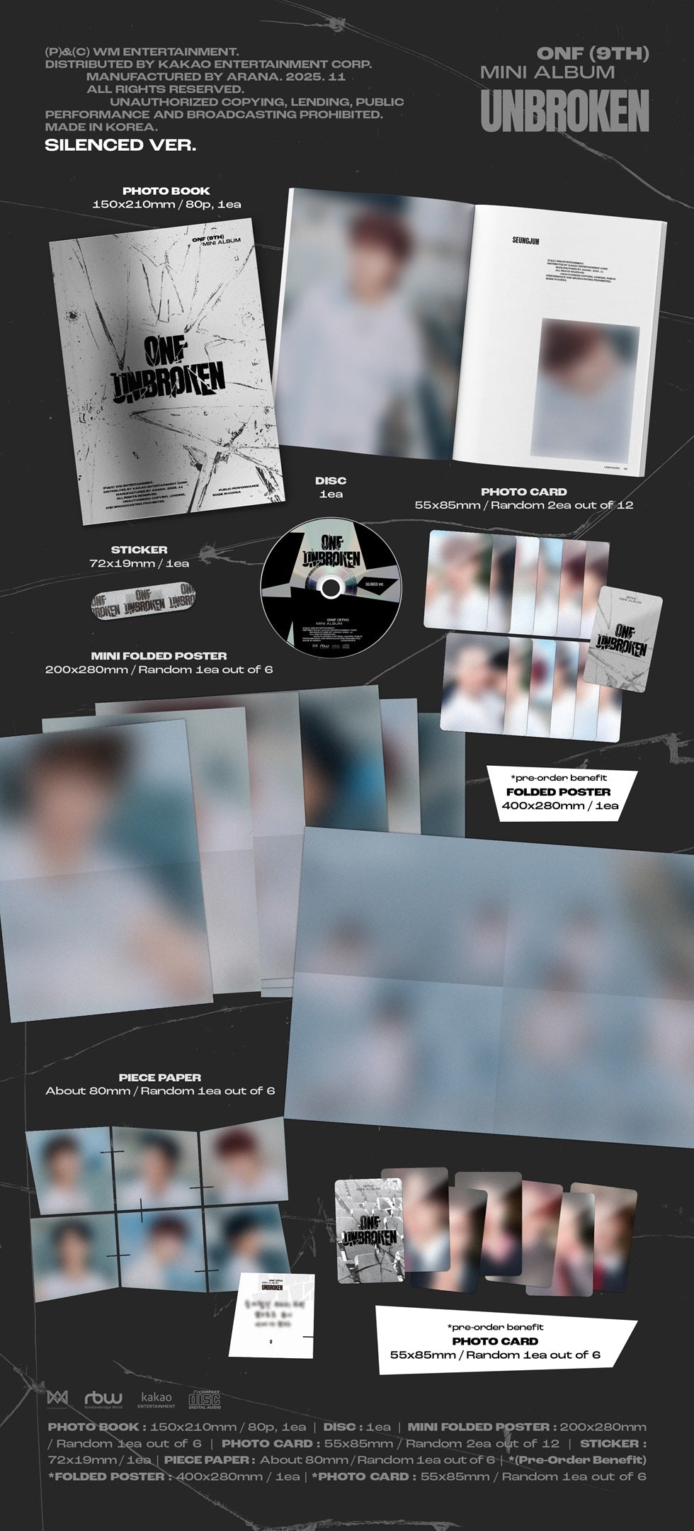 ONF - 9TH MINI ALBUM [UNBROKEN]