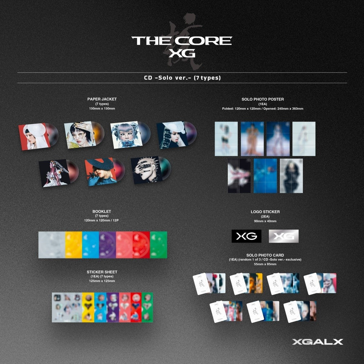 XG - THE CORE - 核 (SOLO VER.) [1ST ALBUM] – TOKKI-SHOP
