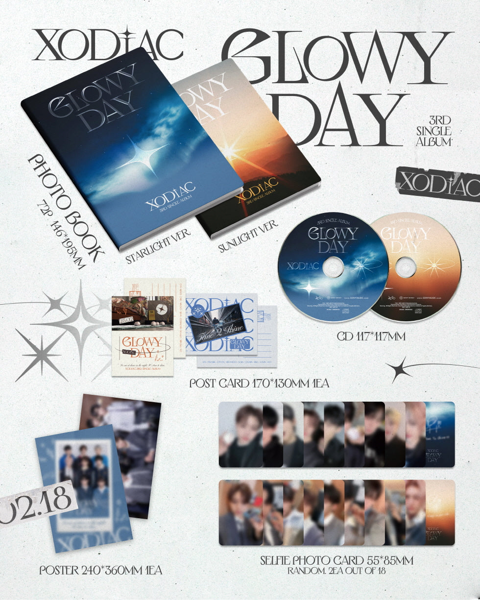 [PRE-ORDER] XODIAC - GLOWY DAY (3RD SINGLE ALBUM)