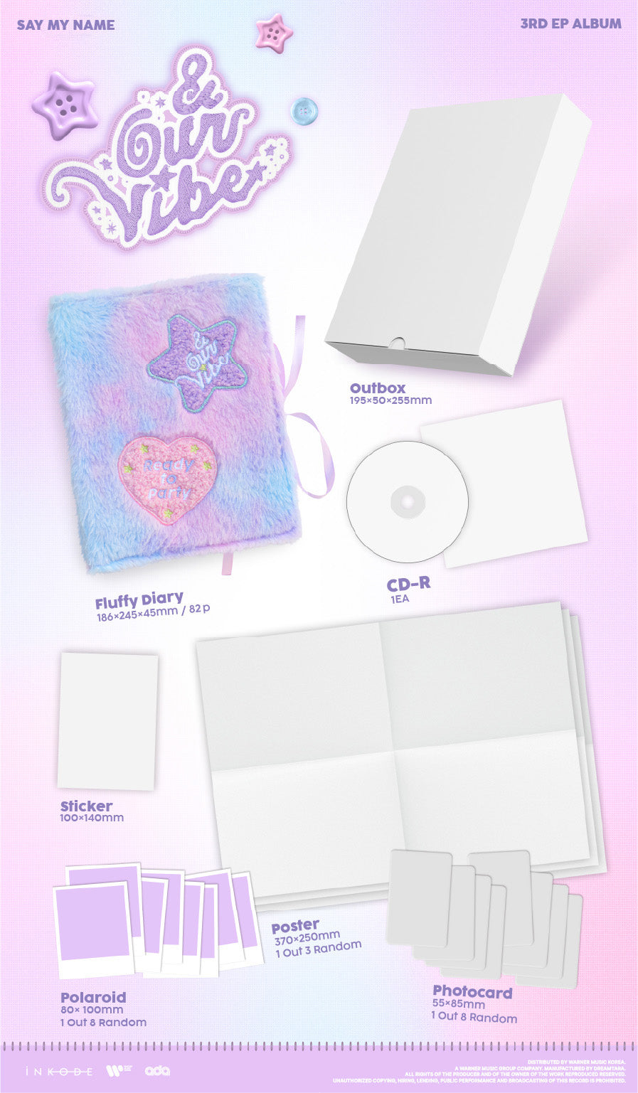 [PRE-ORDER] SAY MY NAME - 3RD EP ALBUM [&OUR VIBE] (OUR VIBE VER.)