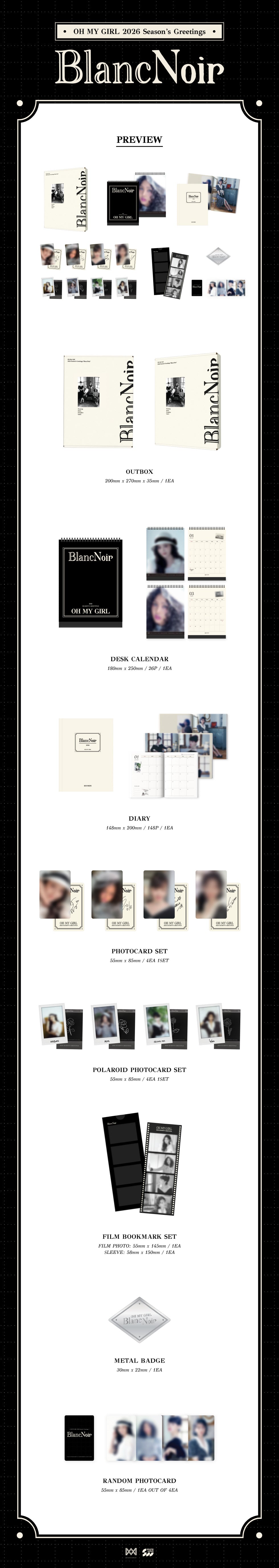 [PRE-ORDER] OH MY GIRL - 2026 SEASON'S GREETINGS [BLANC NOIR]