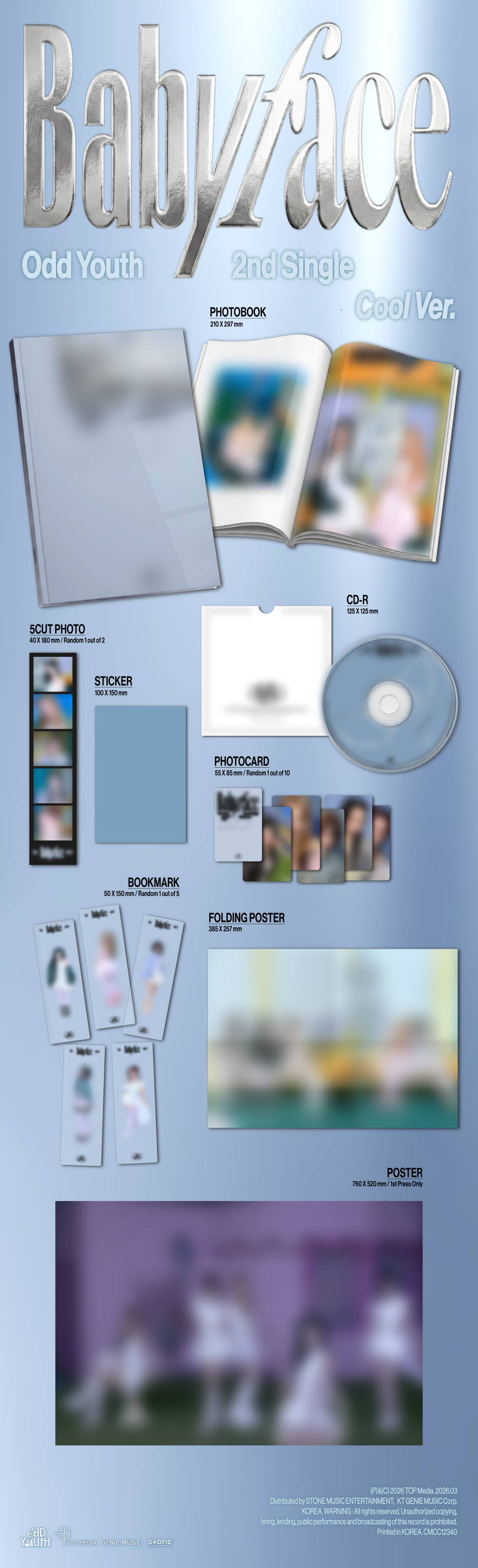 [PRE-ORDER] ODD YOUTH - 2ND SINGLE [BABYFACE]