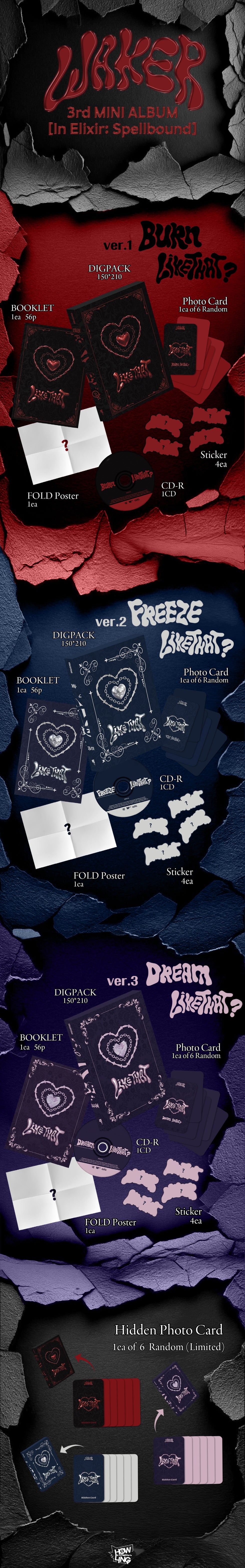 WAKER - 3RD MINI ALBUM [IN ELIXIR: SPELLBOUND]