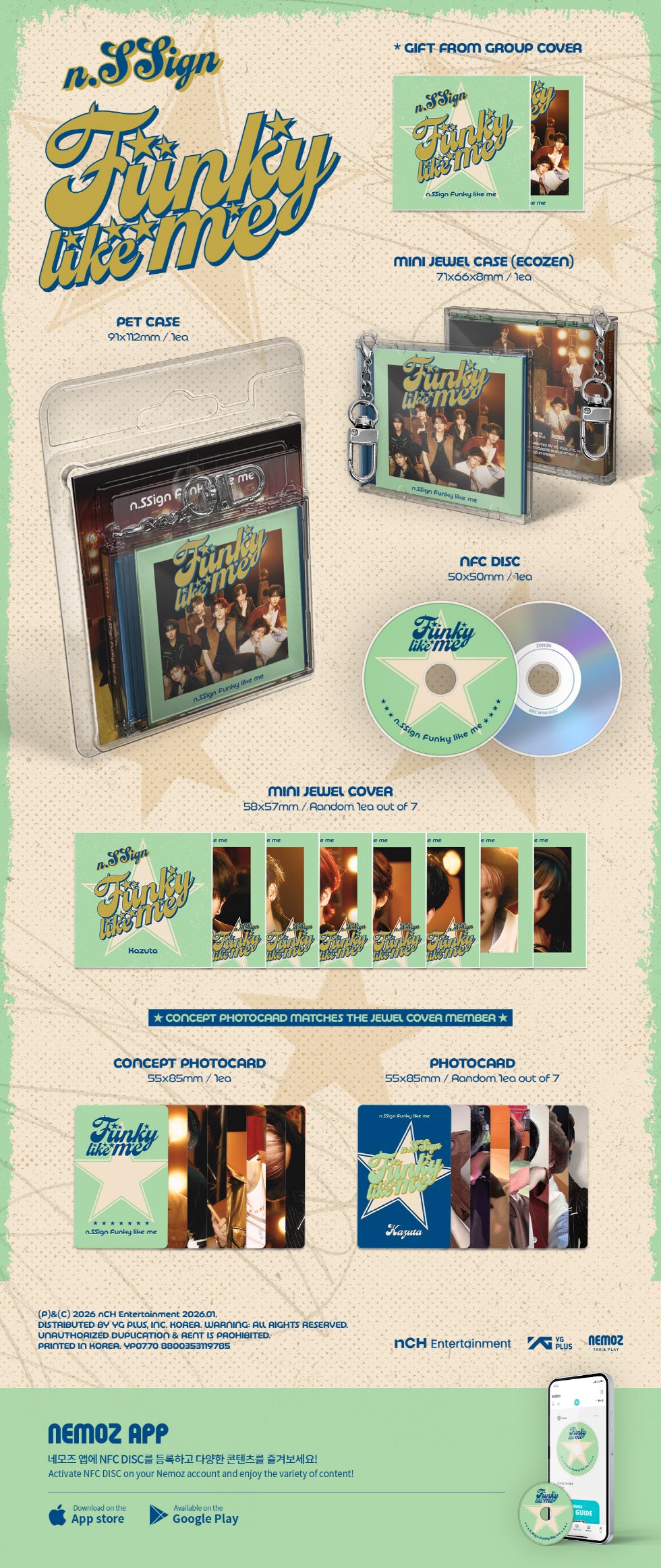 [PRE-ORDER] N.SSIGN - FUNKY LIKE ME (MINI JEWEL VER.)