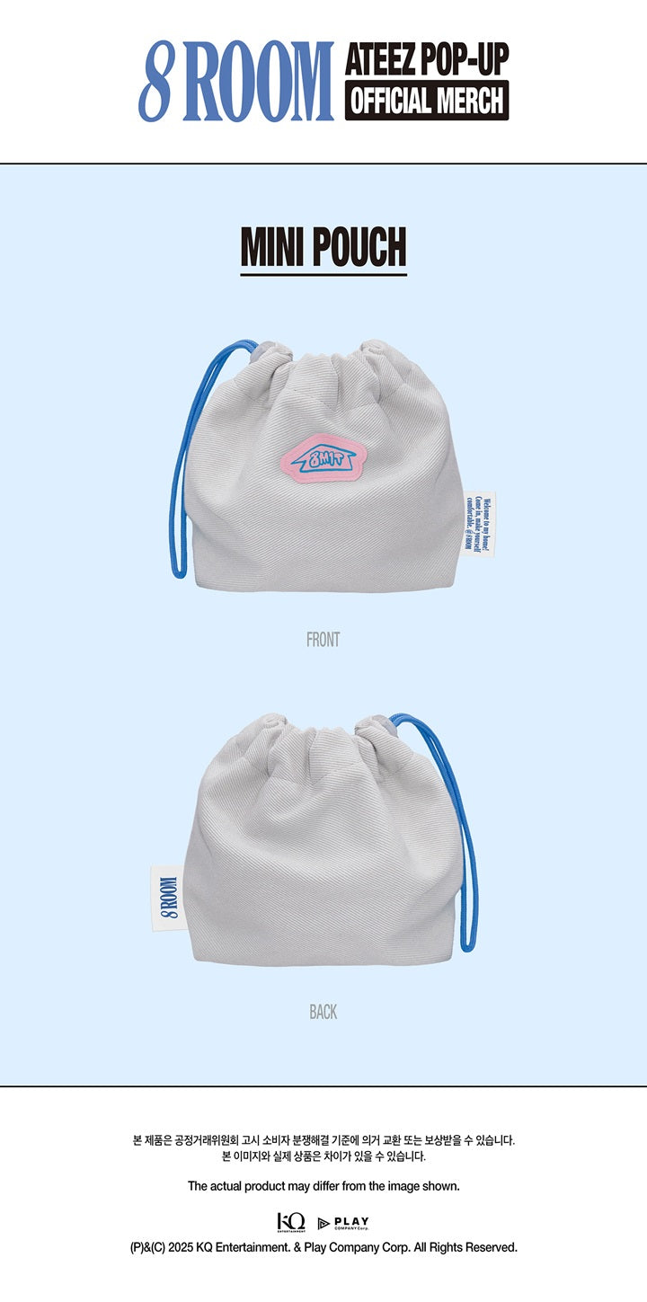 [PRE-ORDER] ATEEZ - POP UP [8ROOM] OFFICIAL MERCH MINI POUCH
