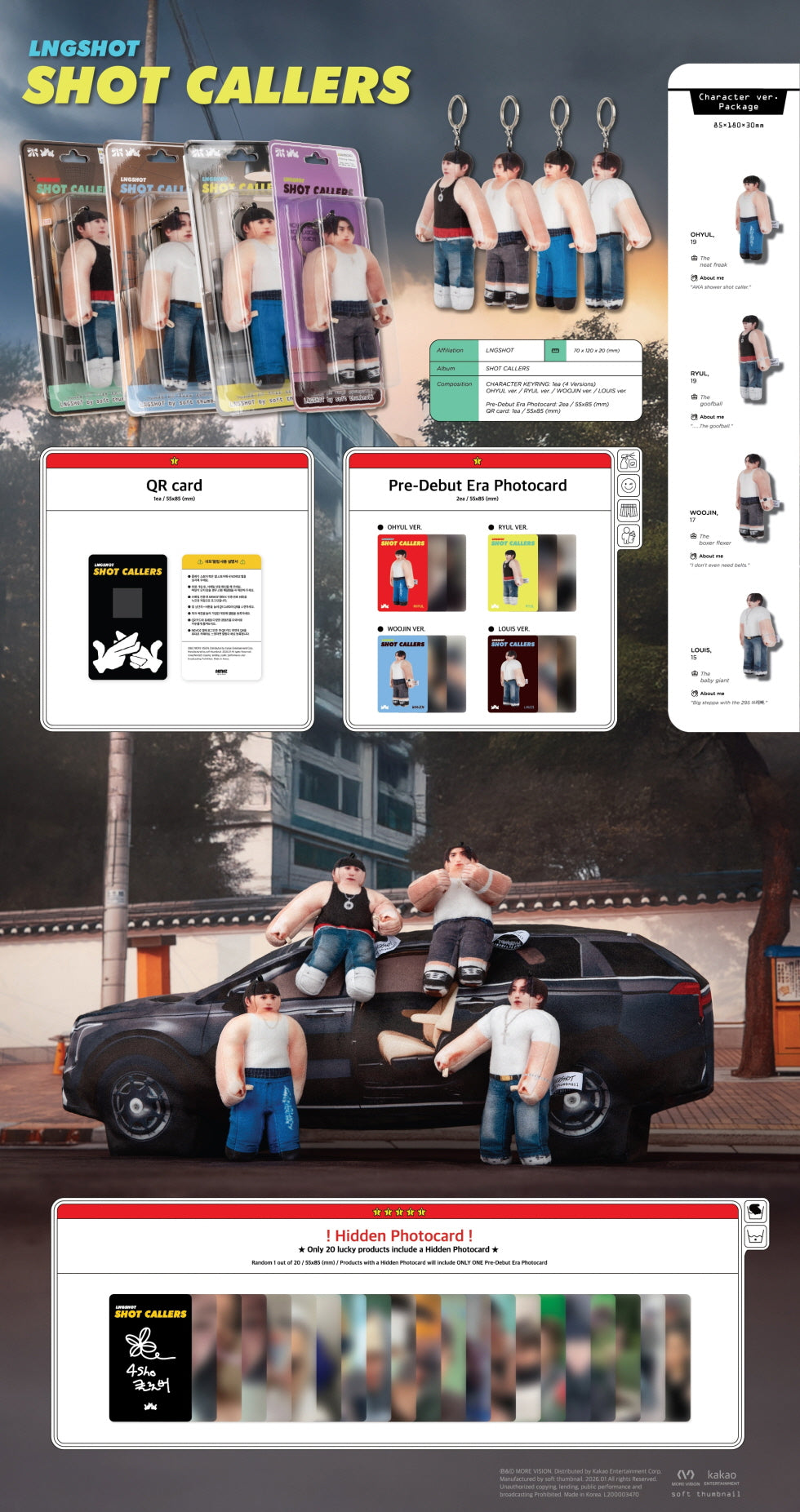 [PRE-ORDER] LNGSHOT - EP [SHOT CALLERS] (CHARACTER VER.)