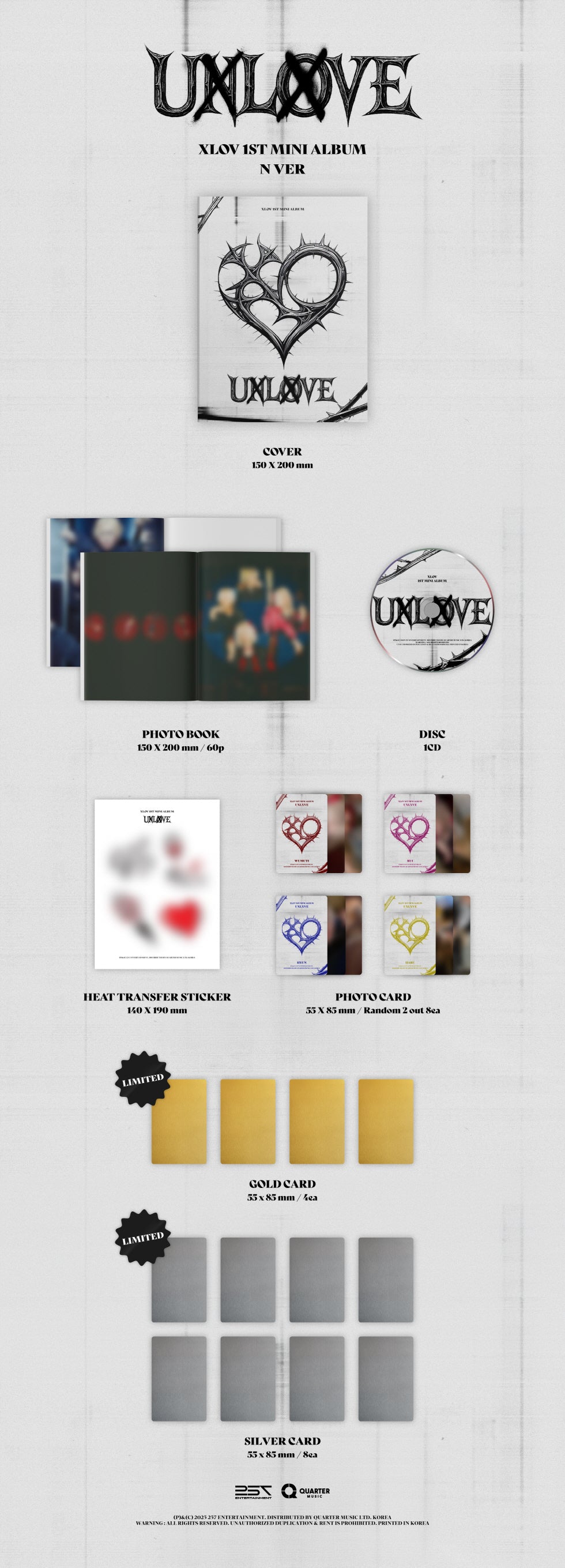 XLOV - UXLXVE (1ST MINI ALBUM) – TOKKI-SHOP