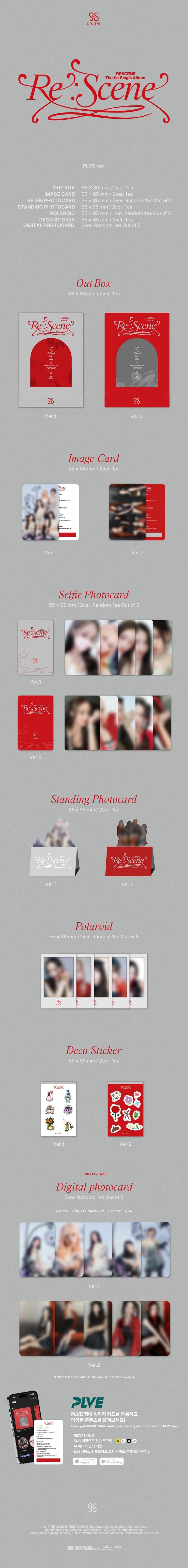 RESCENE - RE:SCENE 1ST SINGLE ALBUM (PLVE)