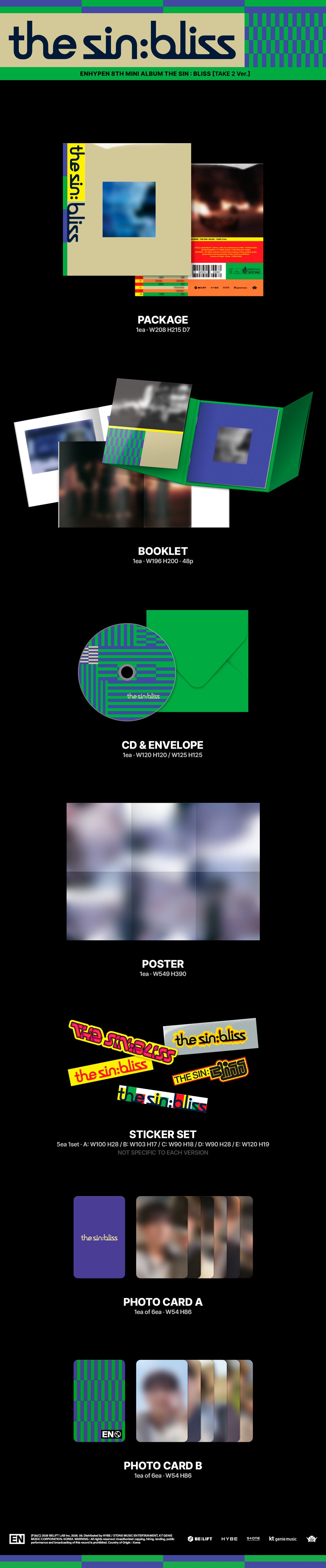 ENHYPEN - 8TH MINI ALBUM [THE SIN : BLISS]