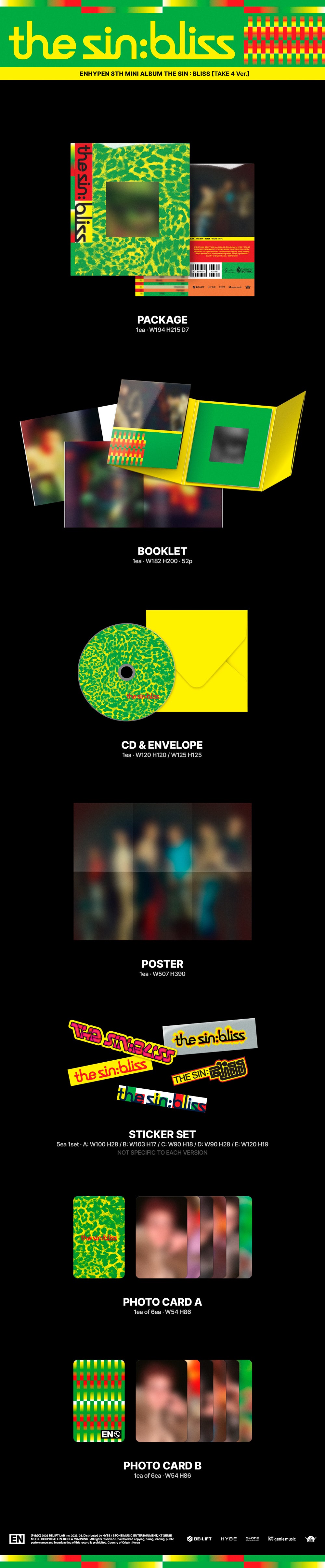 ENHYPEN - 8TH MINI ALBUM [THE SIN : BLISS]