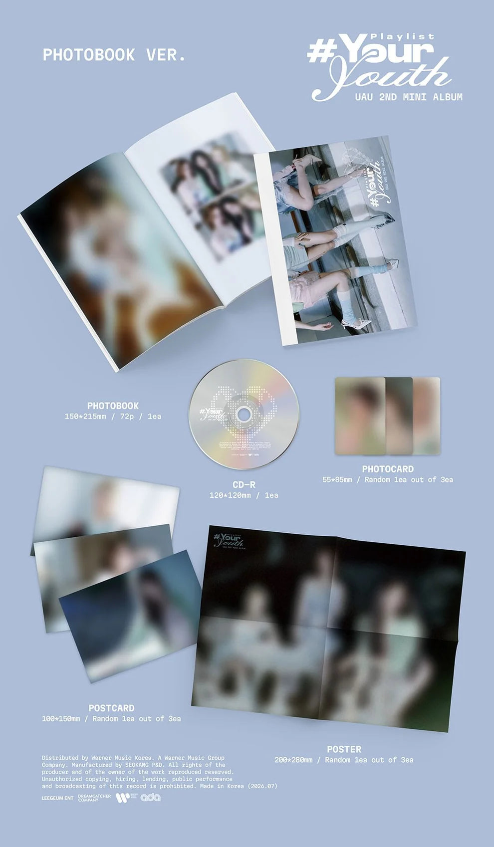 UAU - 2ND MINI ALBUM [PLAYLIST #YOUR YOUTH] PHOTOBOOK VER.