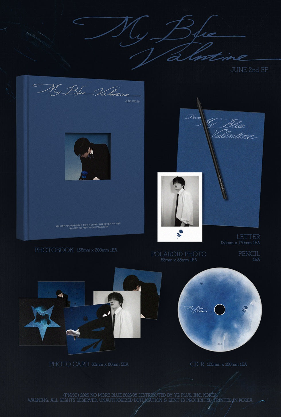 JUNE - 2ND EP [MY BLUE VALENTINE] (J38-6825-101) - image 2 [3c2ddb08e20a]