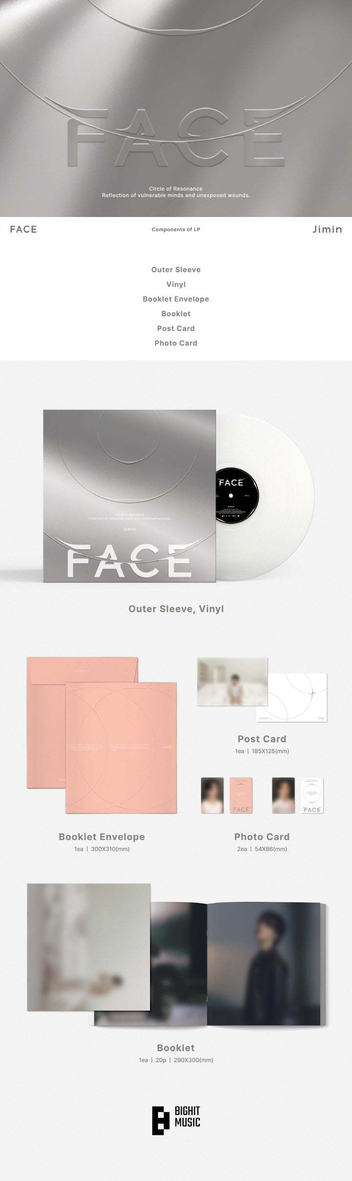 JIMIN (BTS) - FACE [LP] (J4-3C08-101) - image 2 [a73d7f19ad3f]
