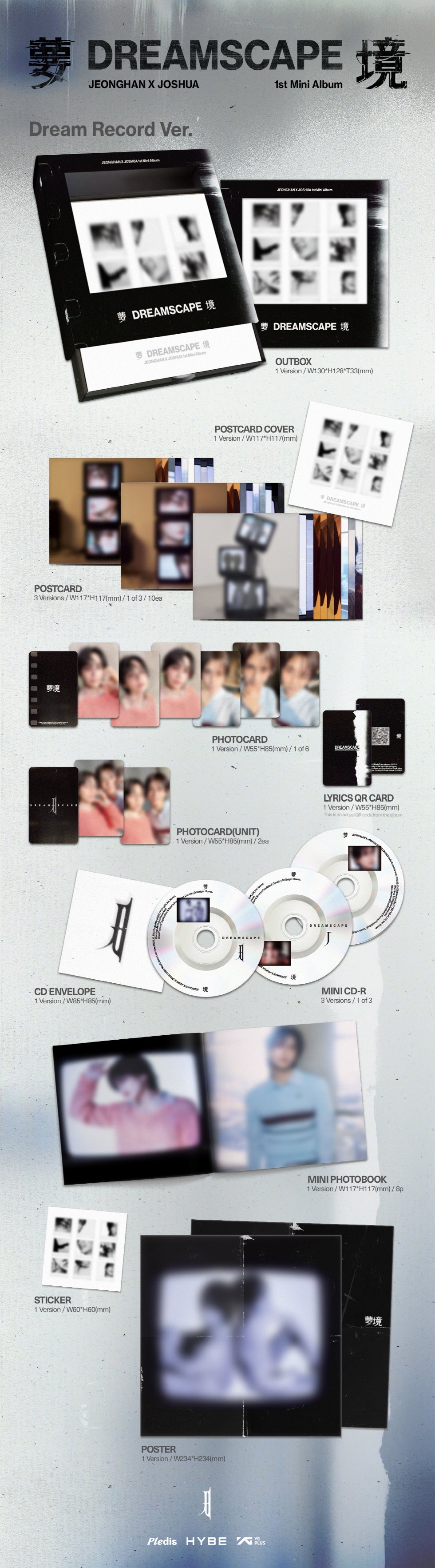 JEONGHANXJOSHUA (SEVENTEEN) - 1ST MINI ALBUM [DREAMSCAPE] DREAM RECORD VER. (J48-6A19-103) - image 2 [f7085173c7db]