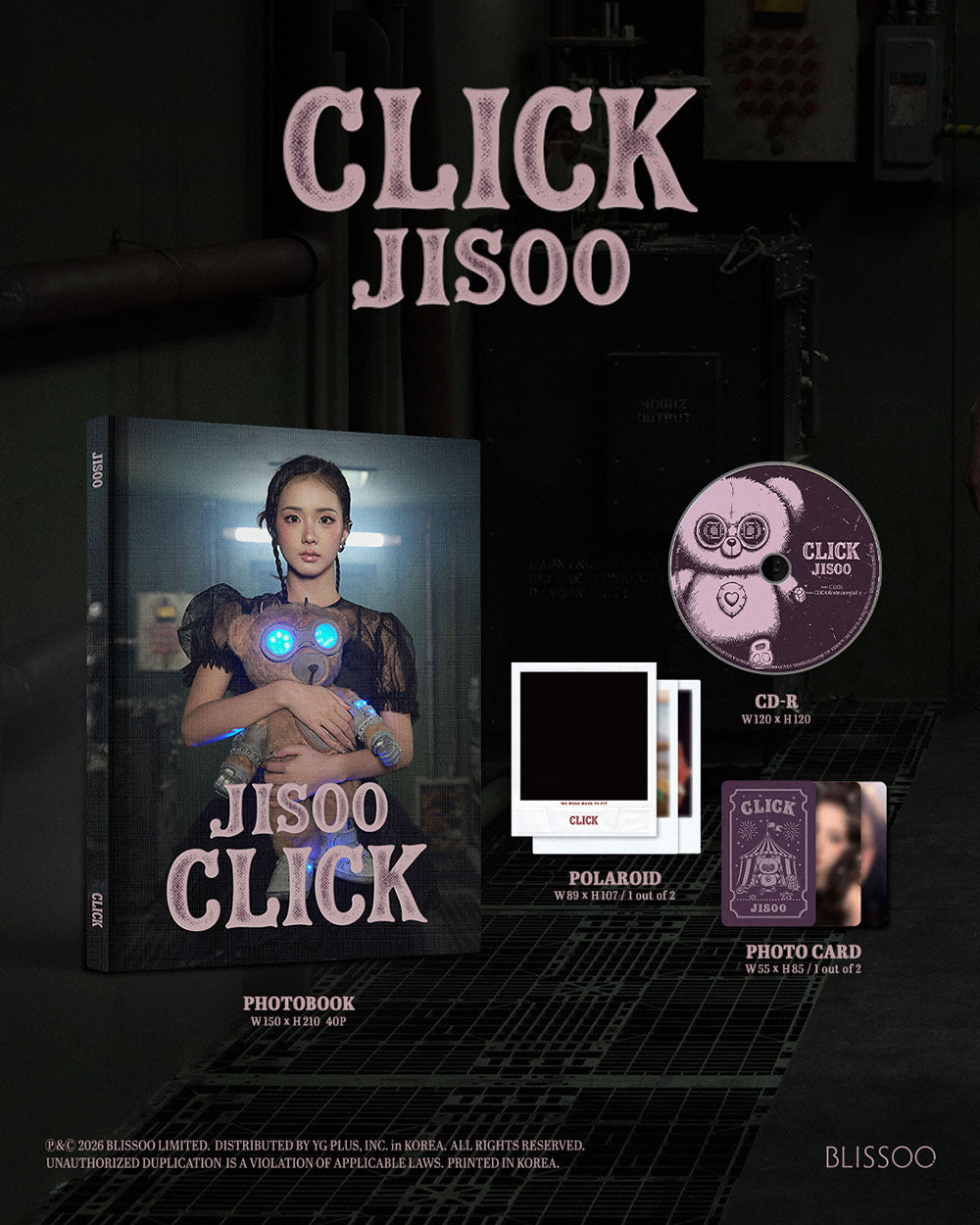 JISOO (BLACKPINK) - CLICK (PHOTOBOOK VER.) [SINGLE ALBUM]