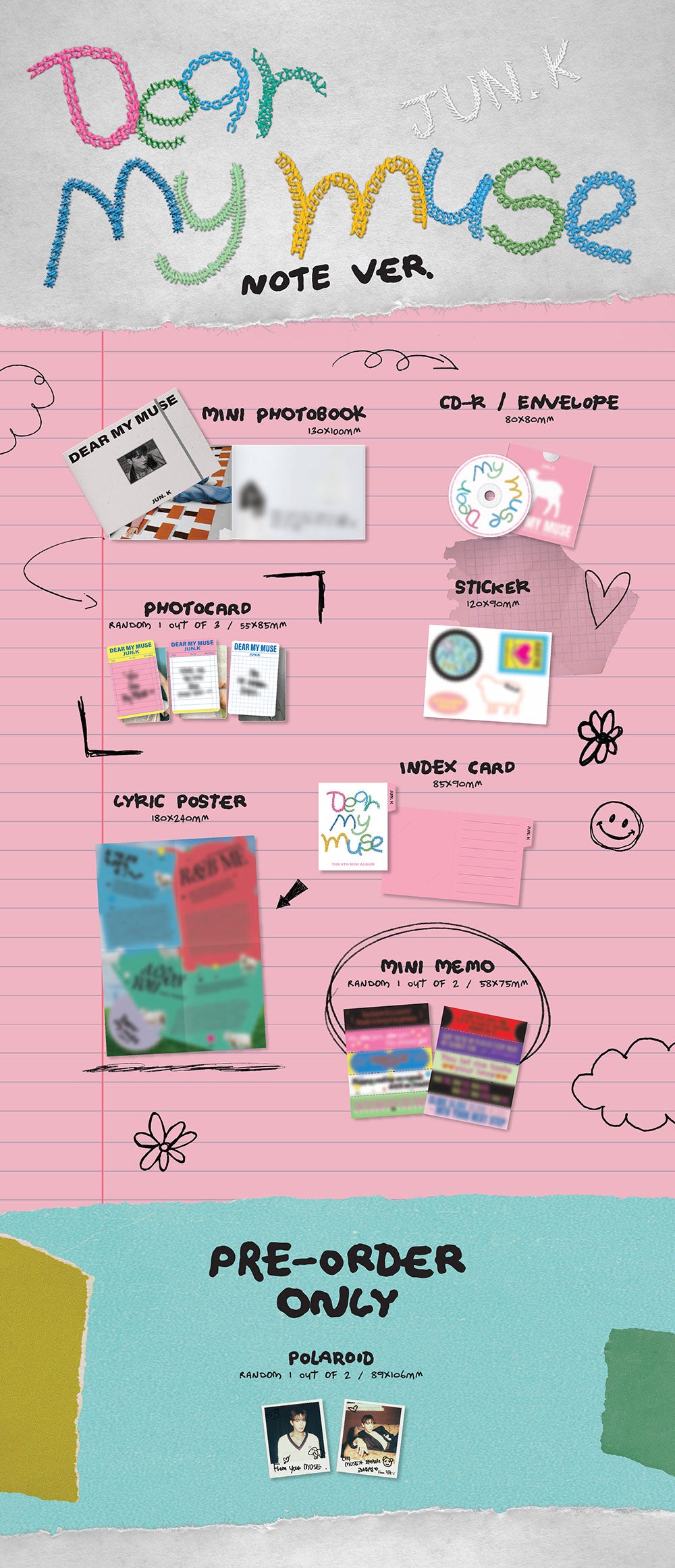 [PRE-ORDER] JUN. K (2PM) - DEAR MY MUSE (DIGIPACK VER.) [4TH MINI ALBUM]