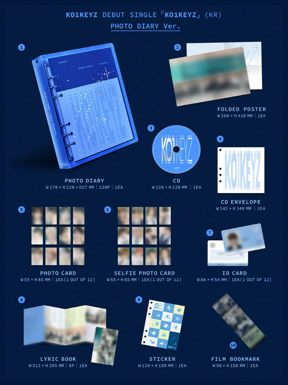KO1KEYZ - DEBUT SINGLE [KO1KEYZ] (KR) (K45-6A08-104) - image 2 [ee2381ffce12]