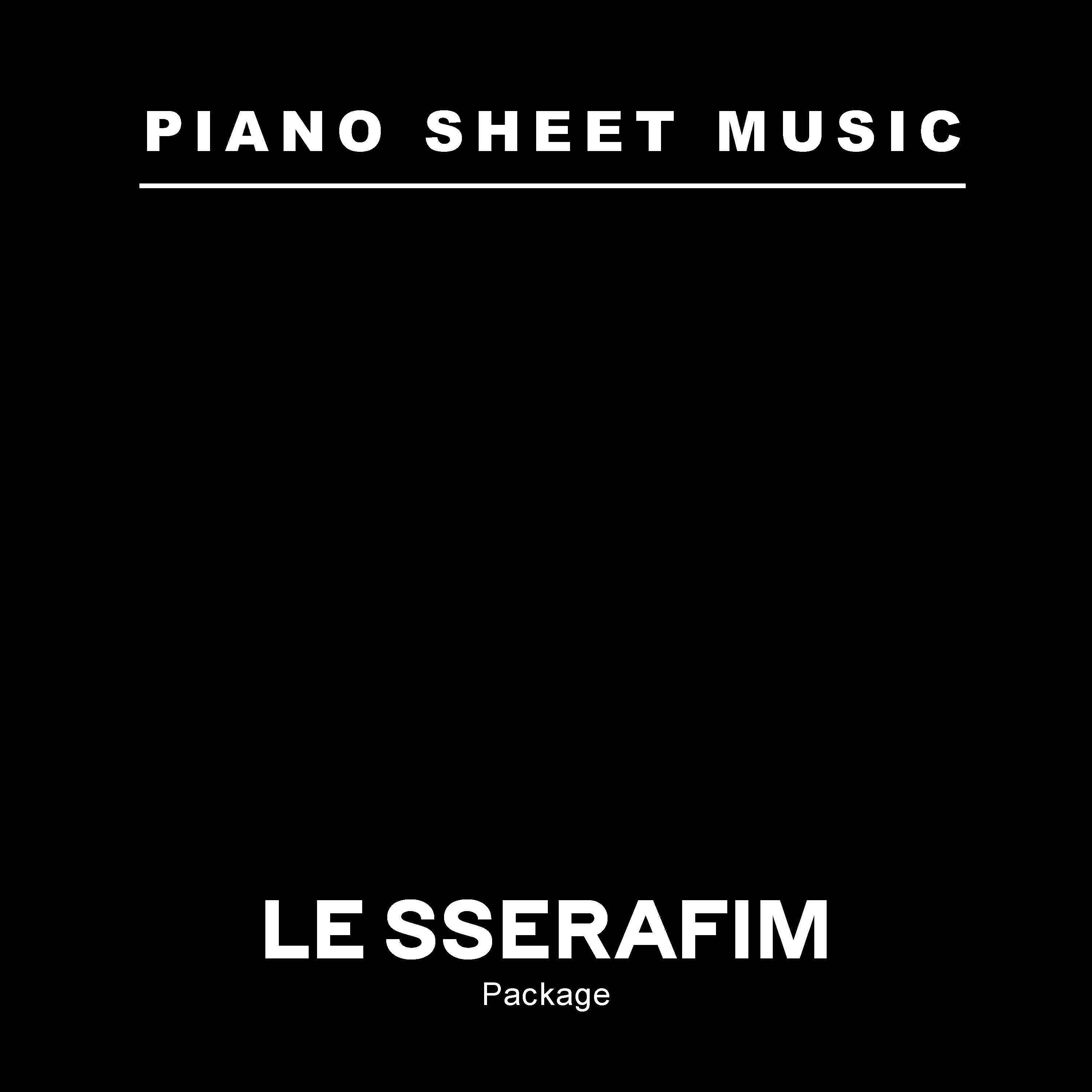 [PRE-ORDER] LE SSERAFIM - PIANO SHEET MUSIC PACKAGE