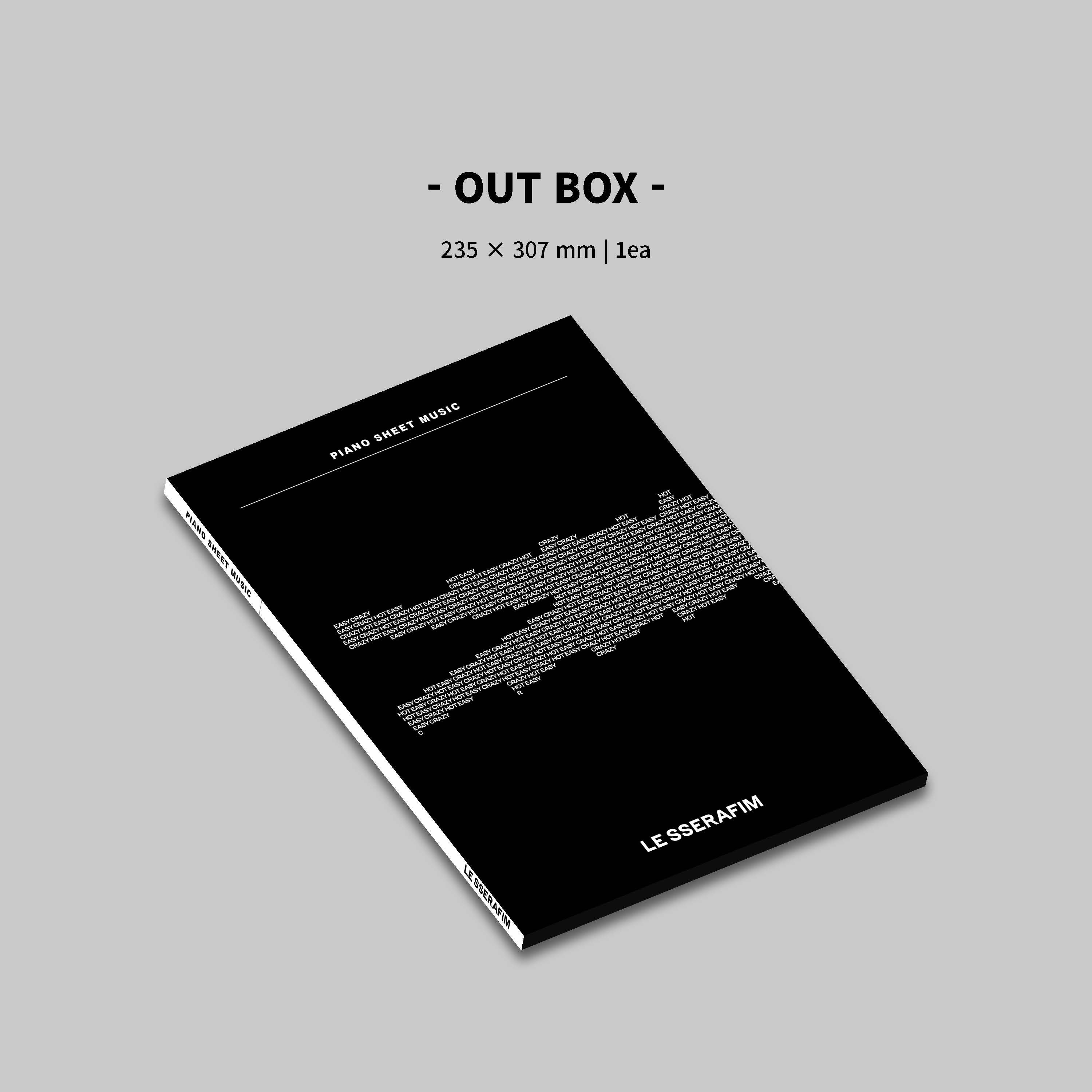 [PRE-ORDER] LE SSERAFIM - PIANO SHEET MUSIC PACKAGE