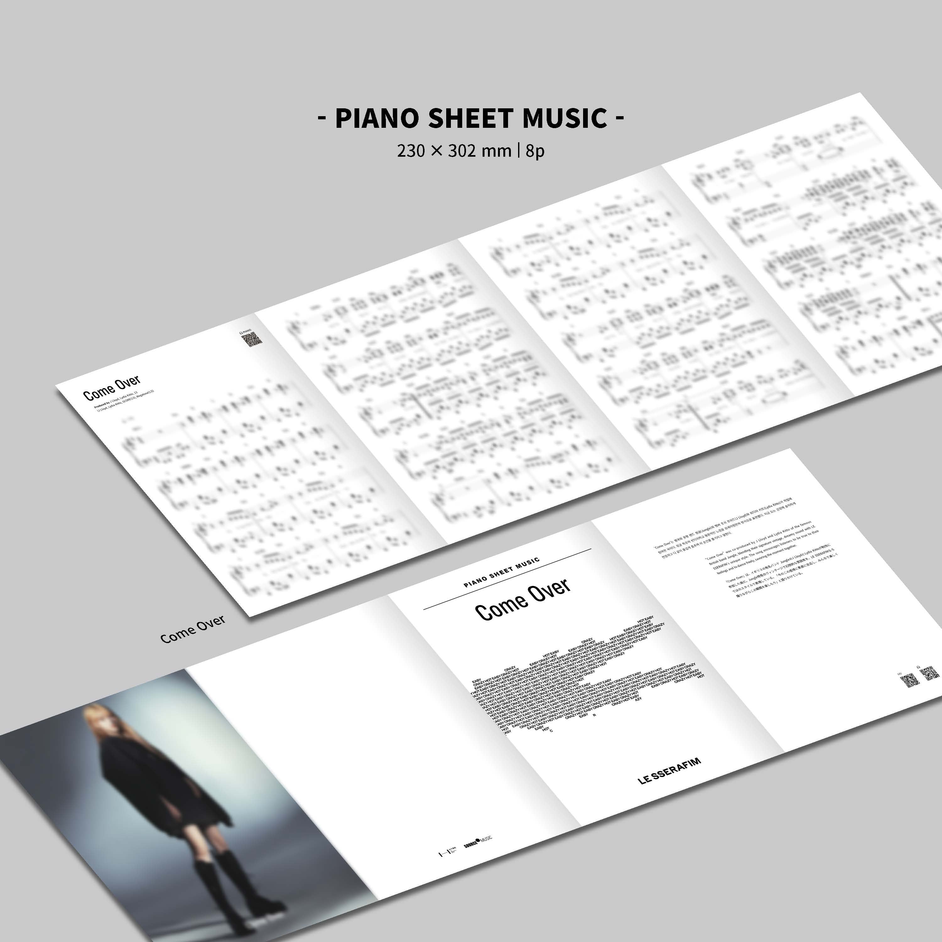 [PRE-ORDER] LE SSERAFIM - PIANO SHEET MUSIC PACKAGE