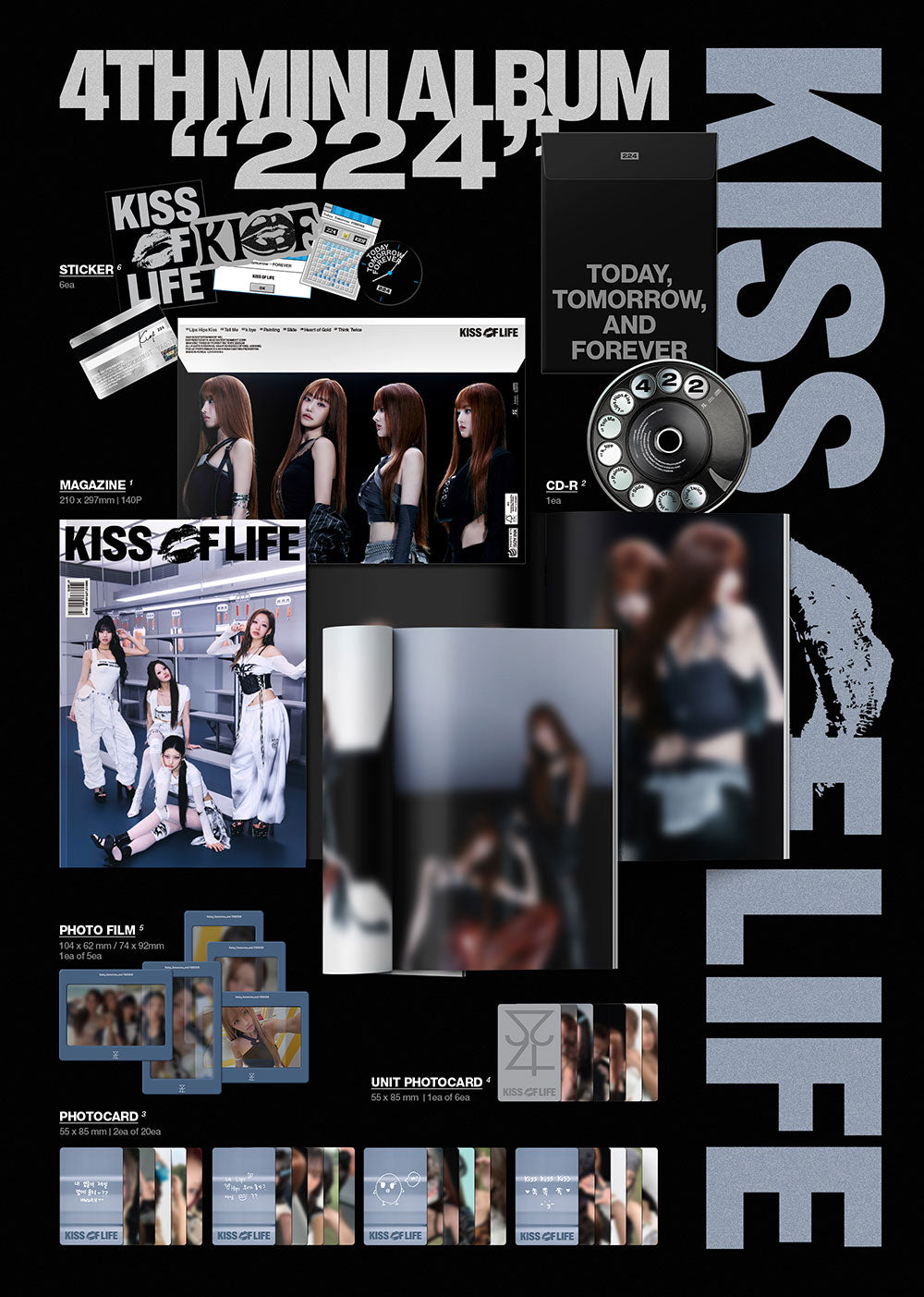 KISS OF LIFE - 224 (MAGAZINE VER.) [4TH MINI ALBUM]