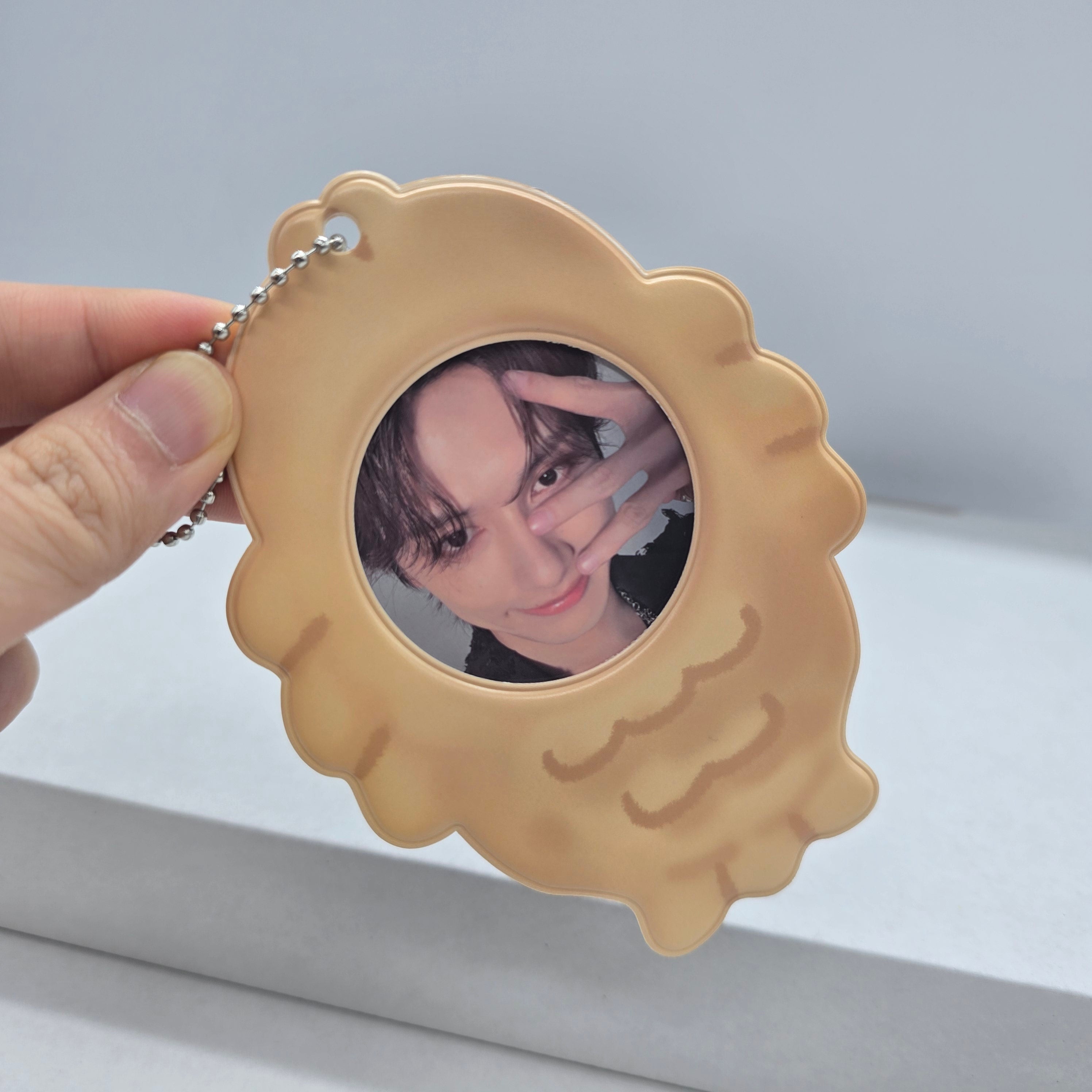 Fish Waffle Photocard Holder Keyring