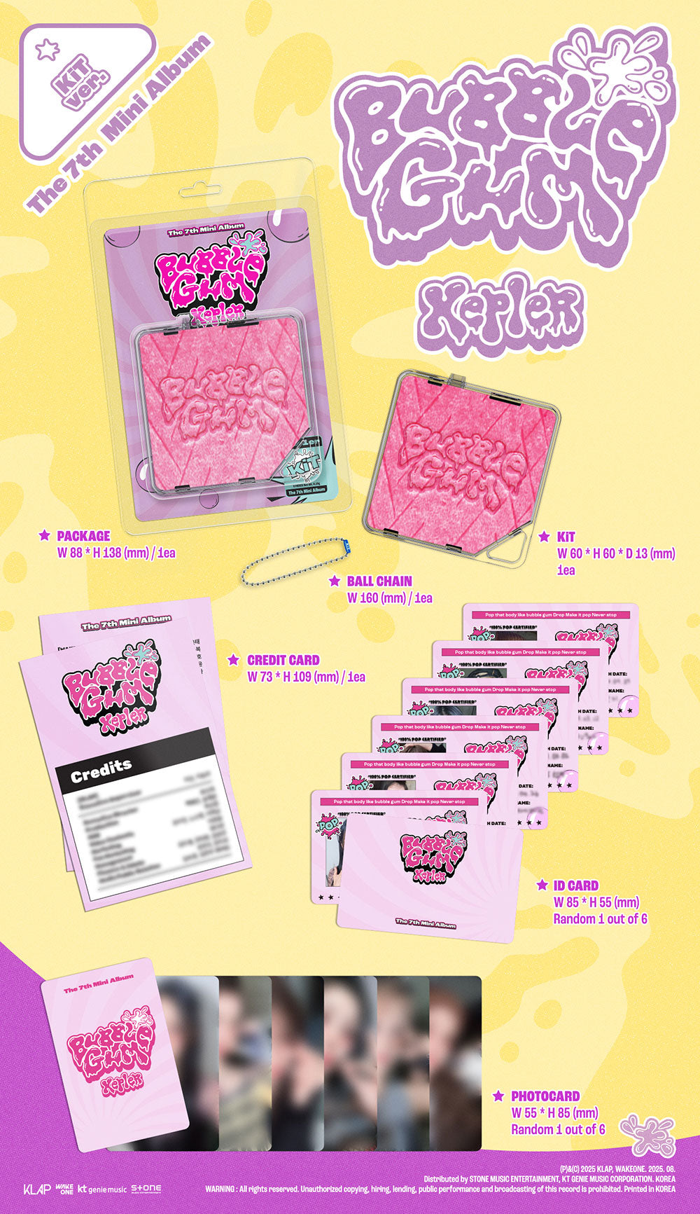 KEP1ER - BUBBLE GUM (KIT VER.) [7TH MINI ALBUM]