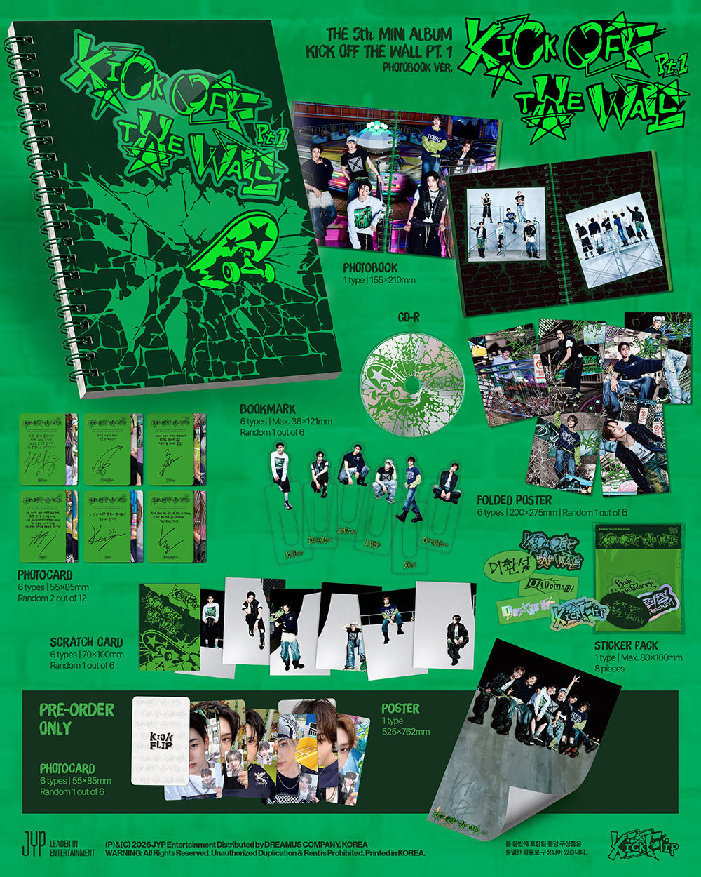 KICKFLIP - 5TH MINI ALBUM [KICK OFF THE WALL PT.1] PHOTOBOOK VER.