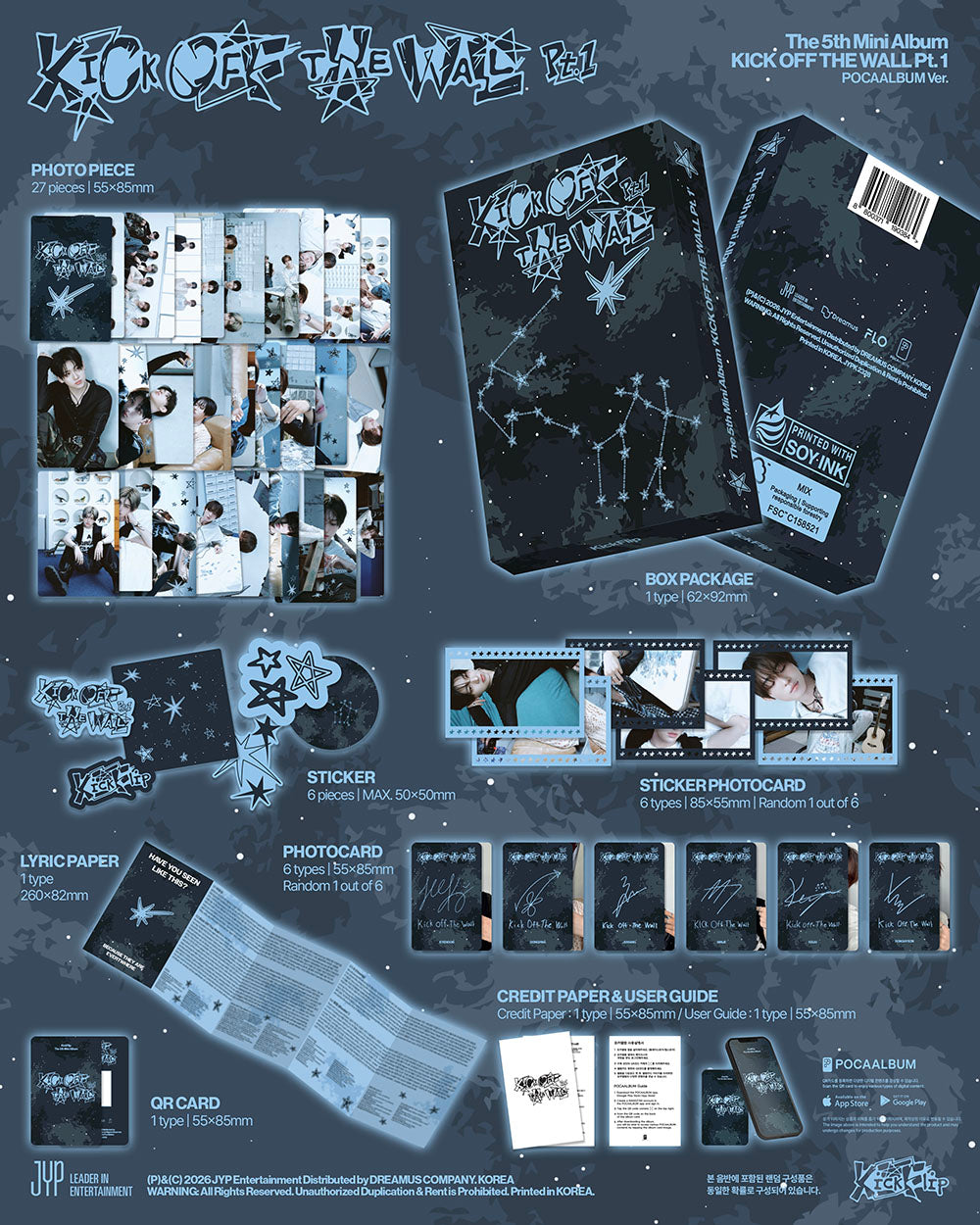 KICKFLIP - 5TH MINI ALBUM [KICK OFF THE WALL PT.1] POCAALBUM VER.