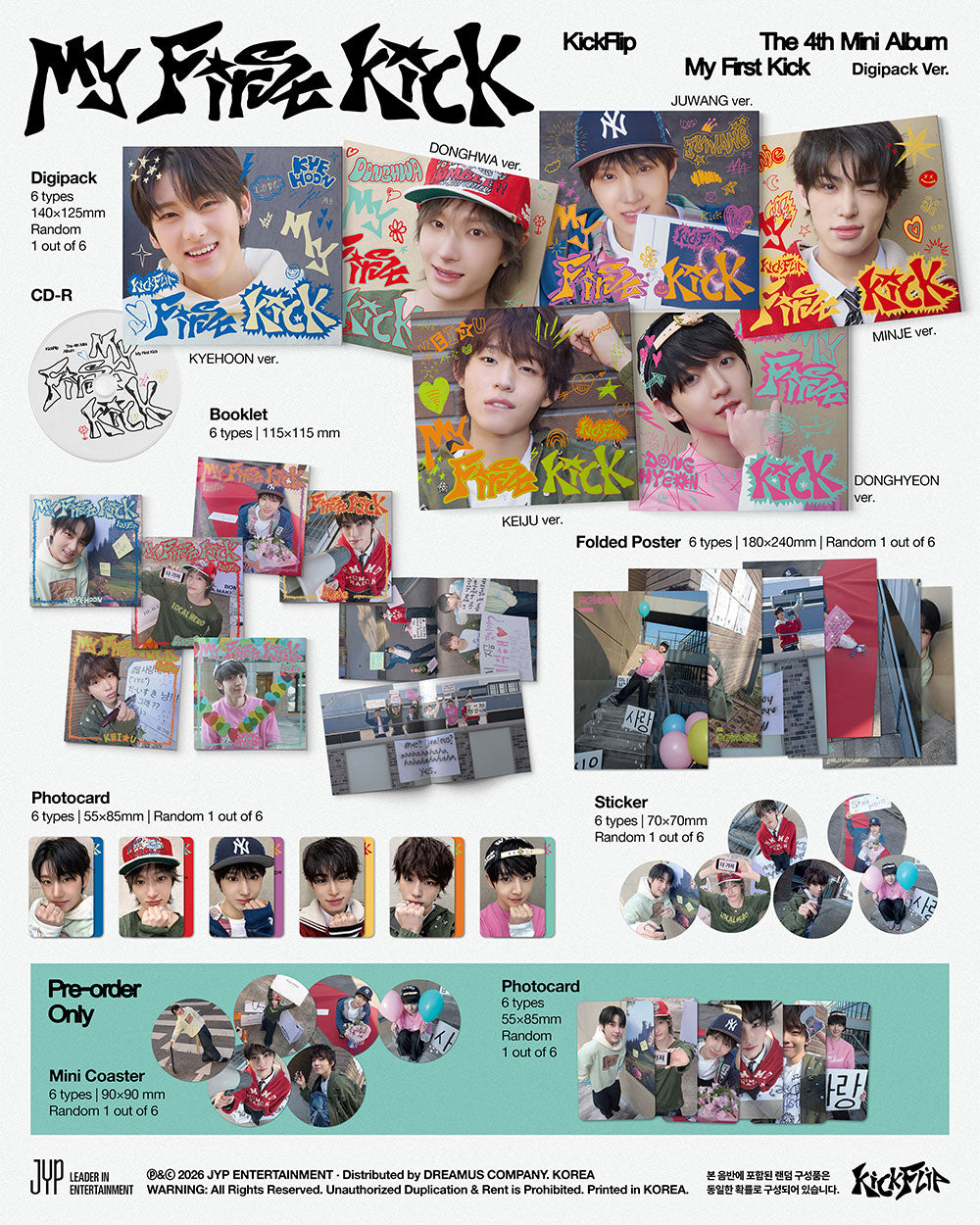 KICKFLIP - 4TH MINI ALBUM [MY FIRST KICK] DIGIPACK VER.