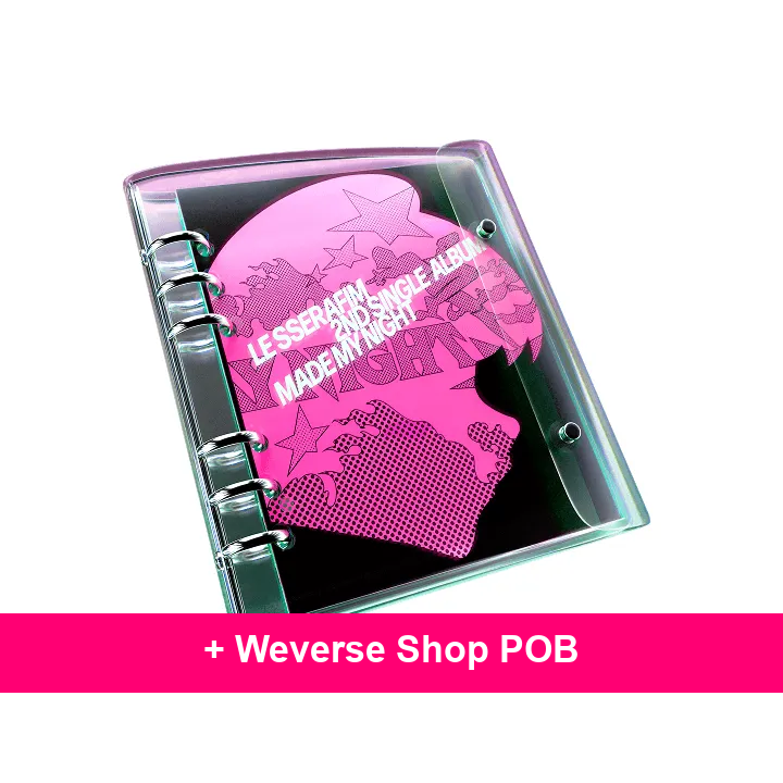 LE SSERAFIM - 2nd Single Album 'Made My Night' CHEMICAL NIGHT + Weverse Shop POB (L1-6917-201) - image 1 - POB cover