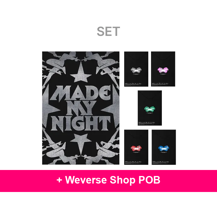 LE SSERAFIM - 2nd Single Album 'Made My Night' (COMPACT ver.) + Weverse Shop POB (L1-6917-201) - image 1 - POB cover