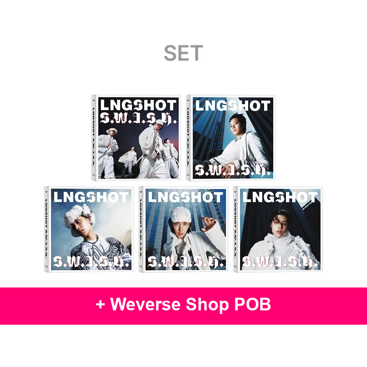 LNGSHOT - EP [S.W.I.S.H.] Standard Ver. (Set) + Weverse Shop POB (L17-6B16-201) - image 1 - POB cover