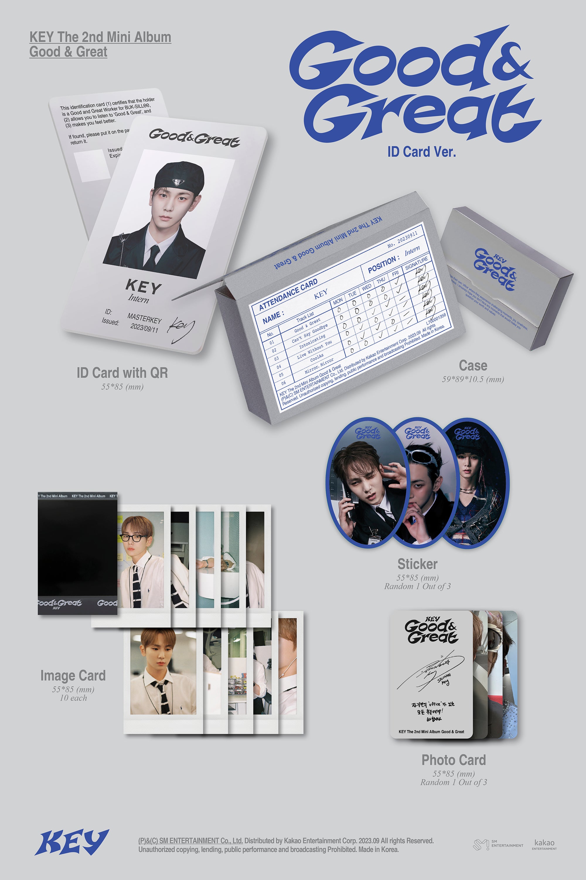 KEY (SHINEE) - GOOD &amp; GREAT (QR VER. / ID CARD VER.)