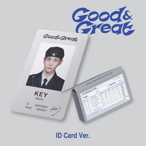 KEY (SHINEE) - GOOD & GREAT (QR VER. / ID CARD VER.)